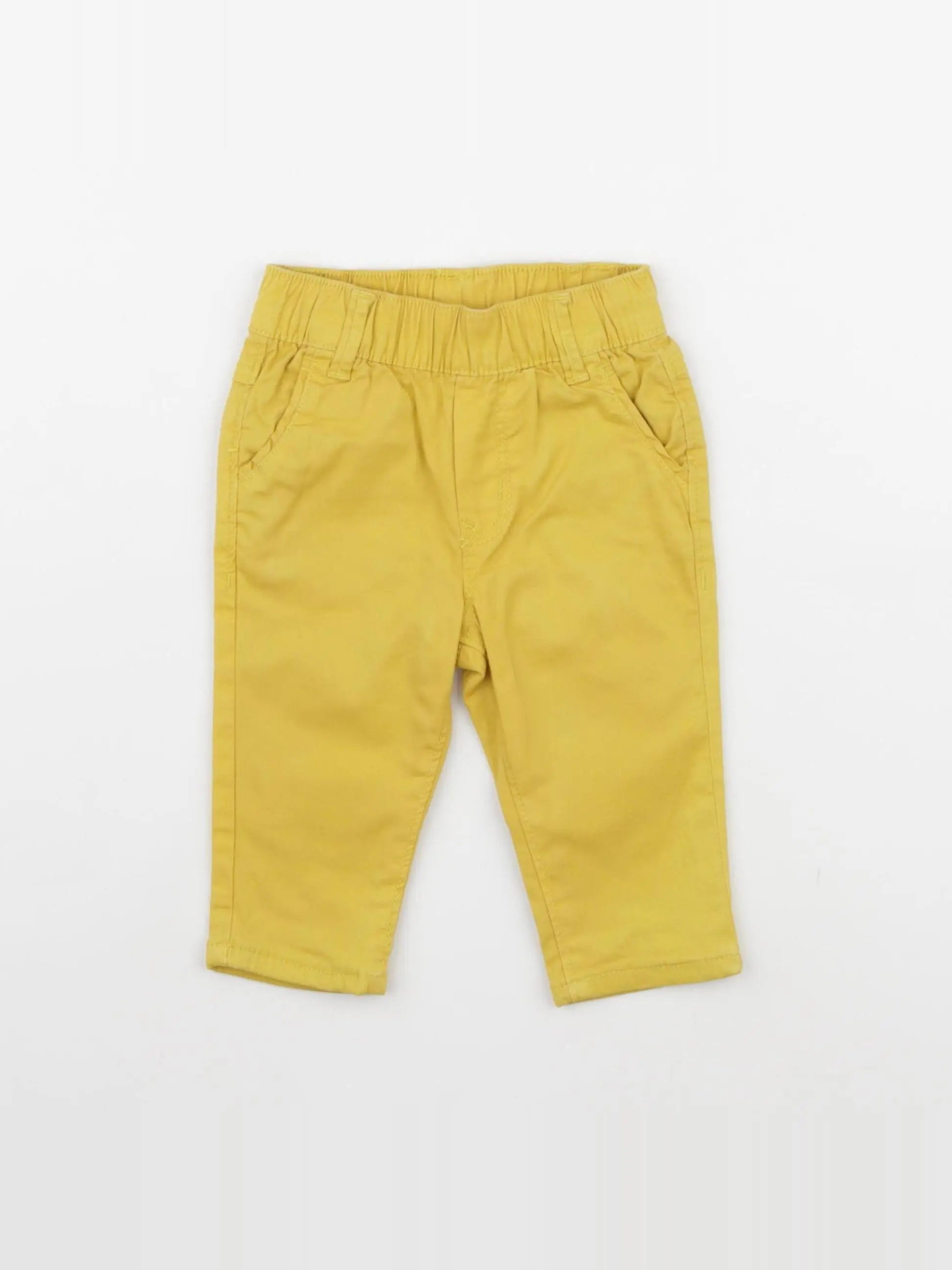 Catimini - pantalon doublé jaune - 6 mois