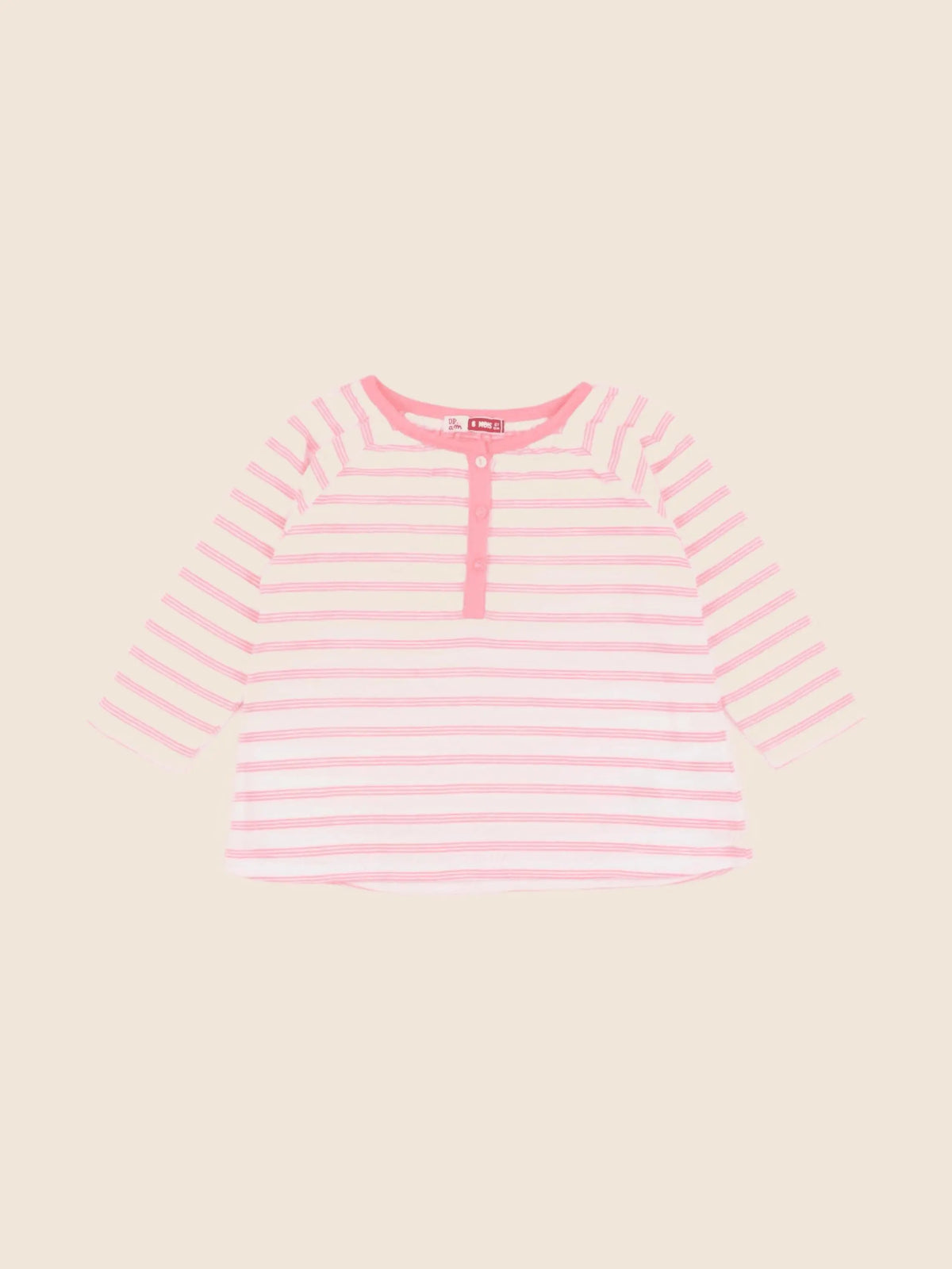 DPAM - tee-shirt rose fluo - 6 mois