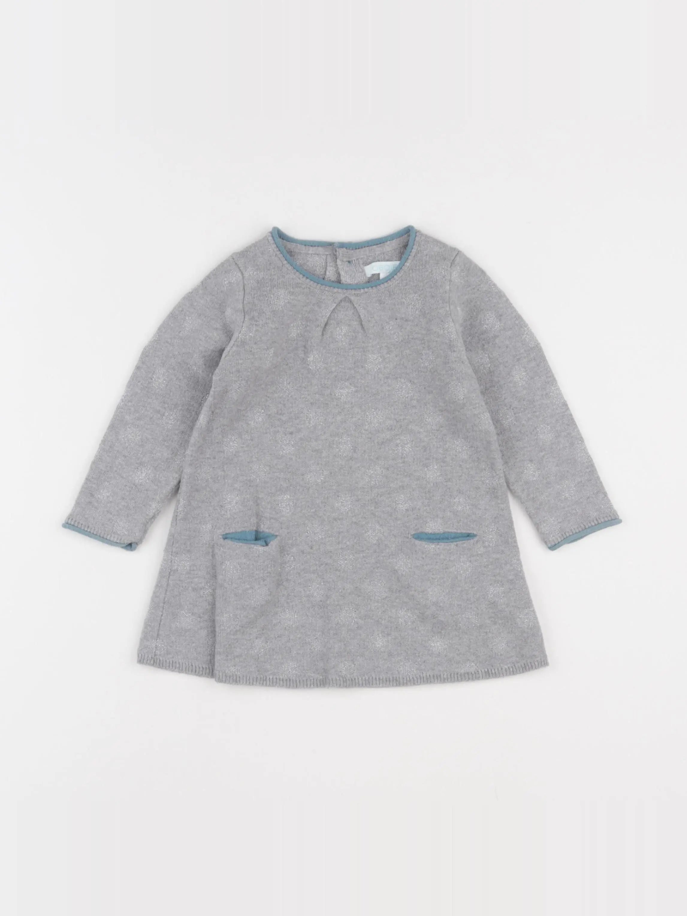 Obaïbi - robe gris - 12 mois