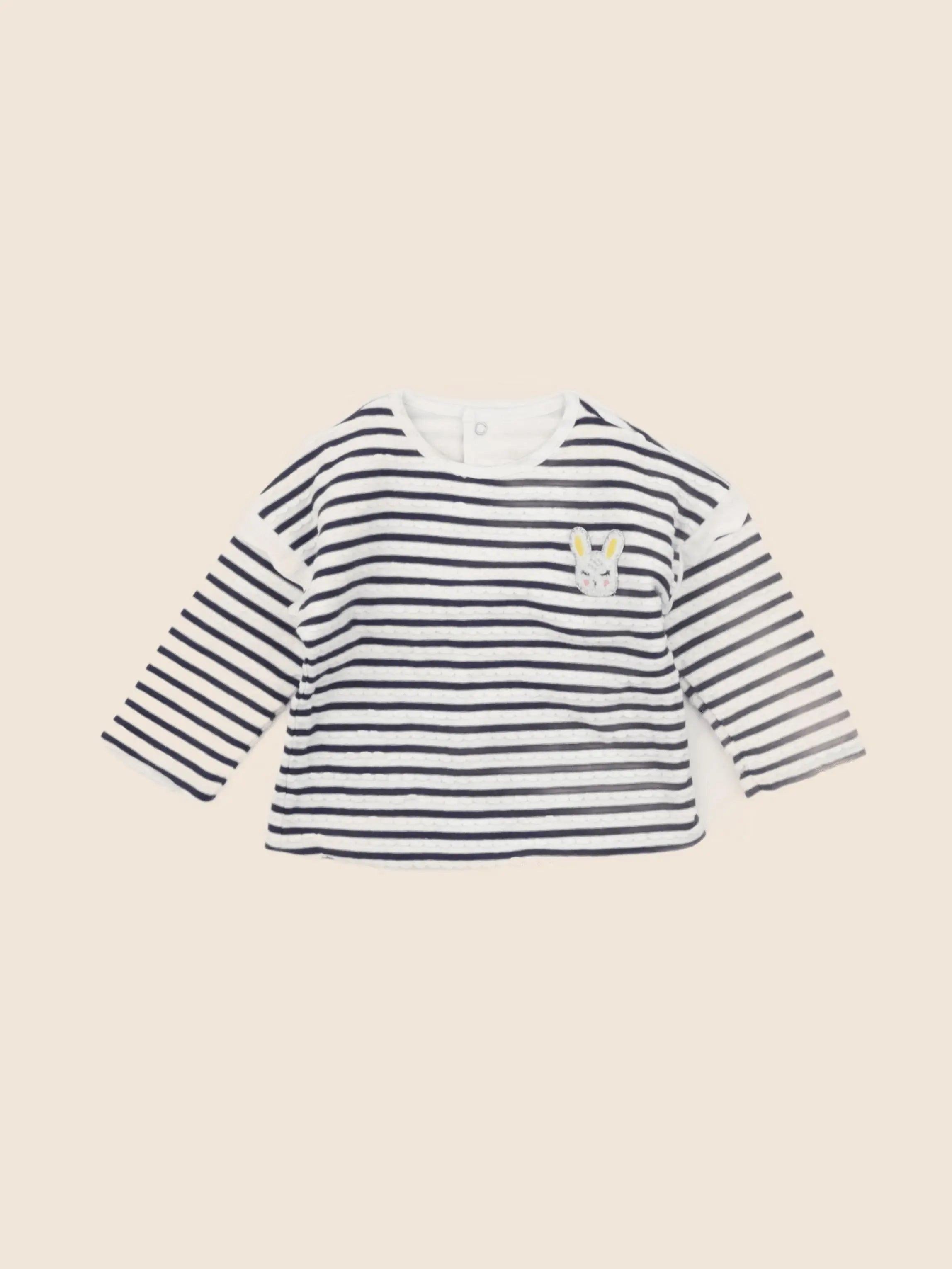 Catimini - tee-shirt beige, bleu - 6 mois