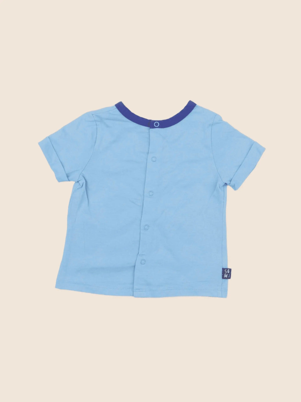 Sergent Major - tee-shirt bleu - 6 mois