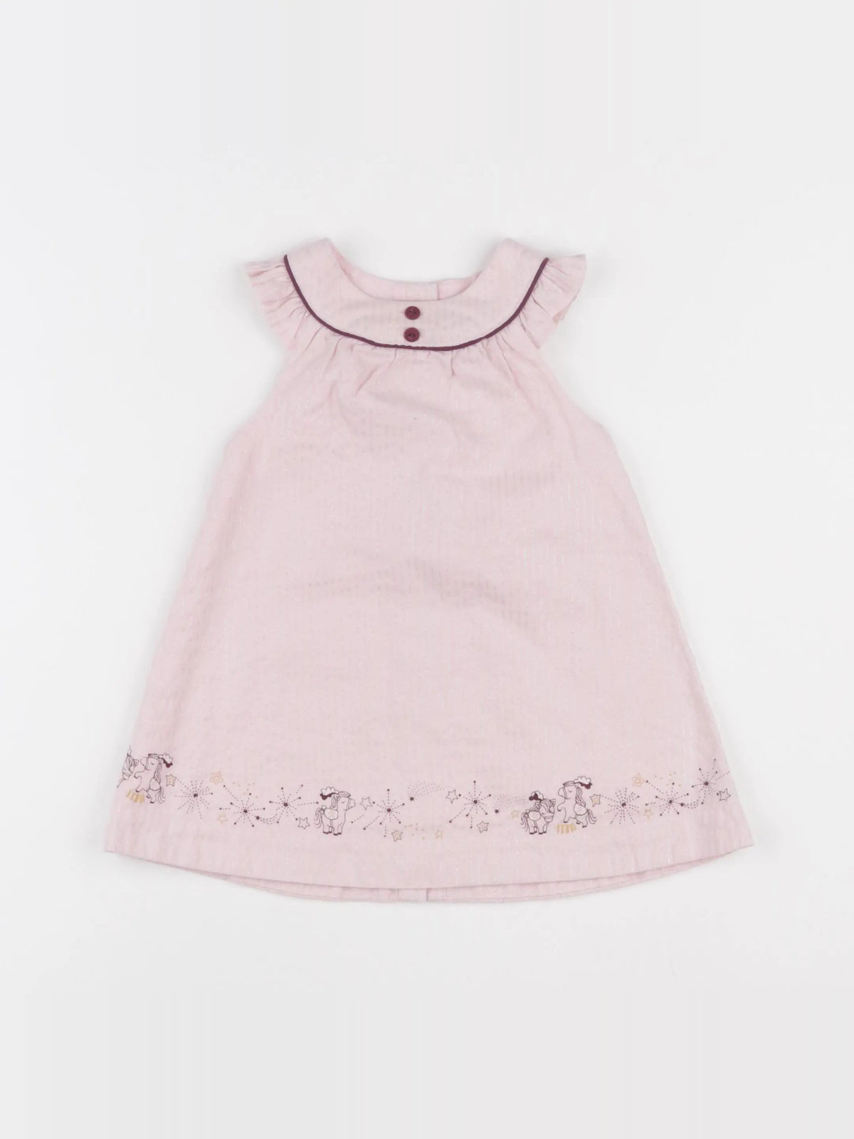 Sergent Major - robe rose - 12 mois
