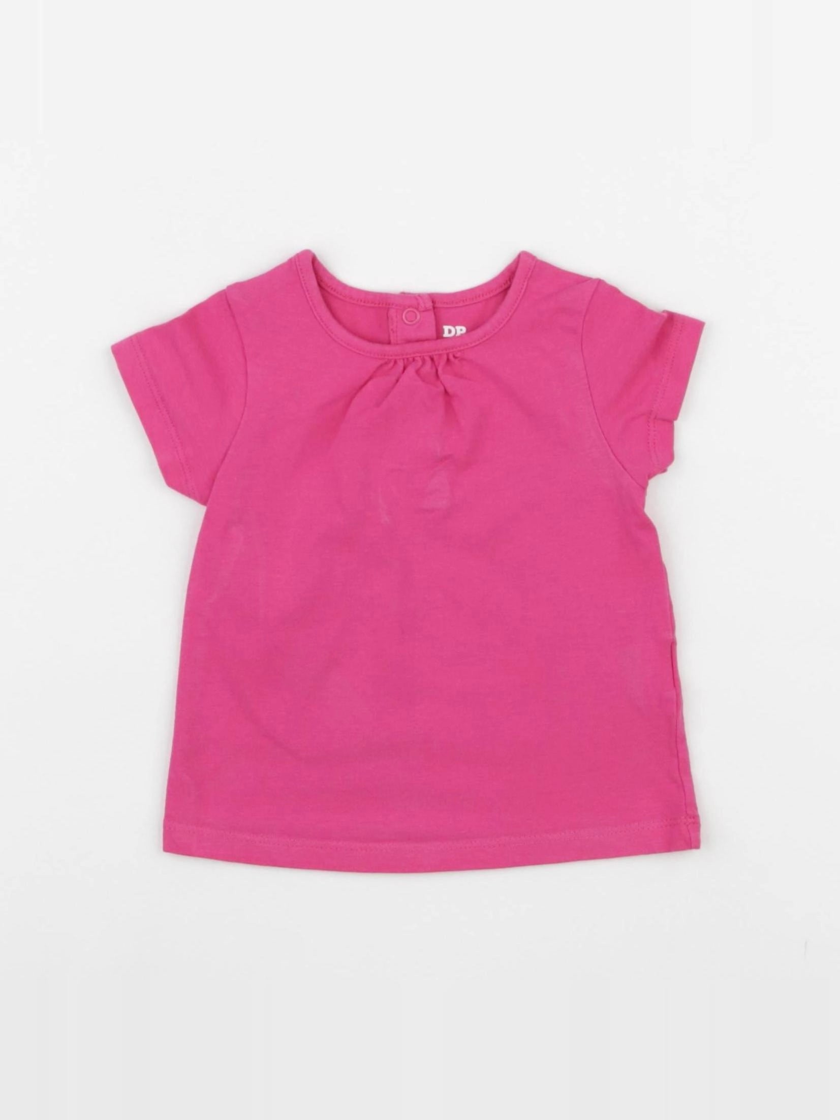 DPAM - tee-shirt rose - 6 mois