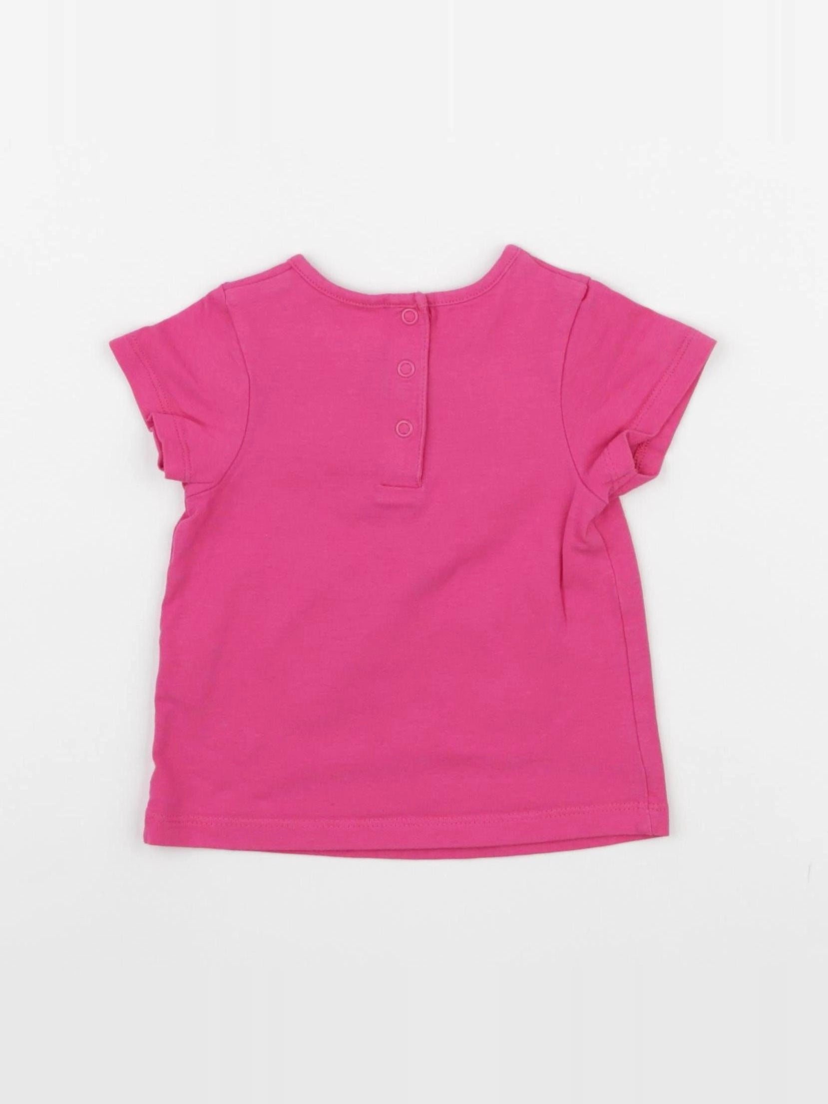 DPAM - tee-shirt rose - 6 mois