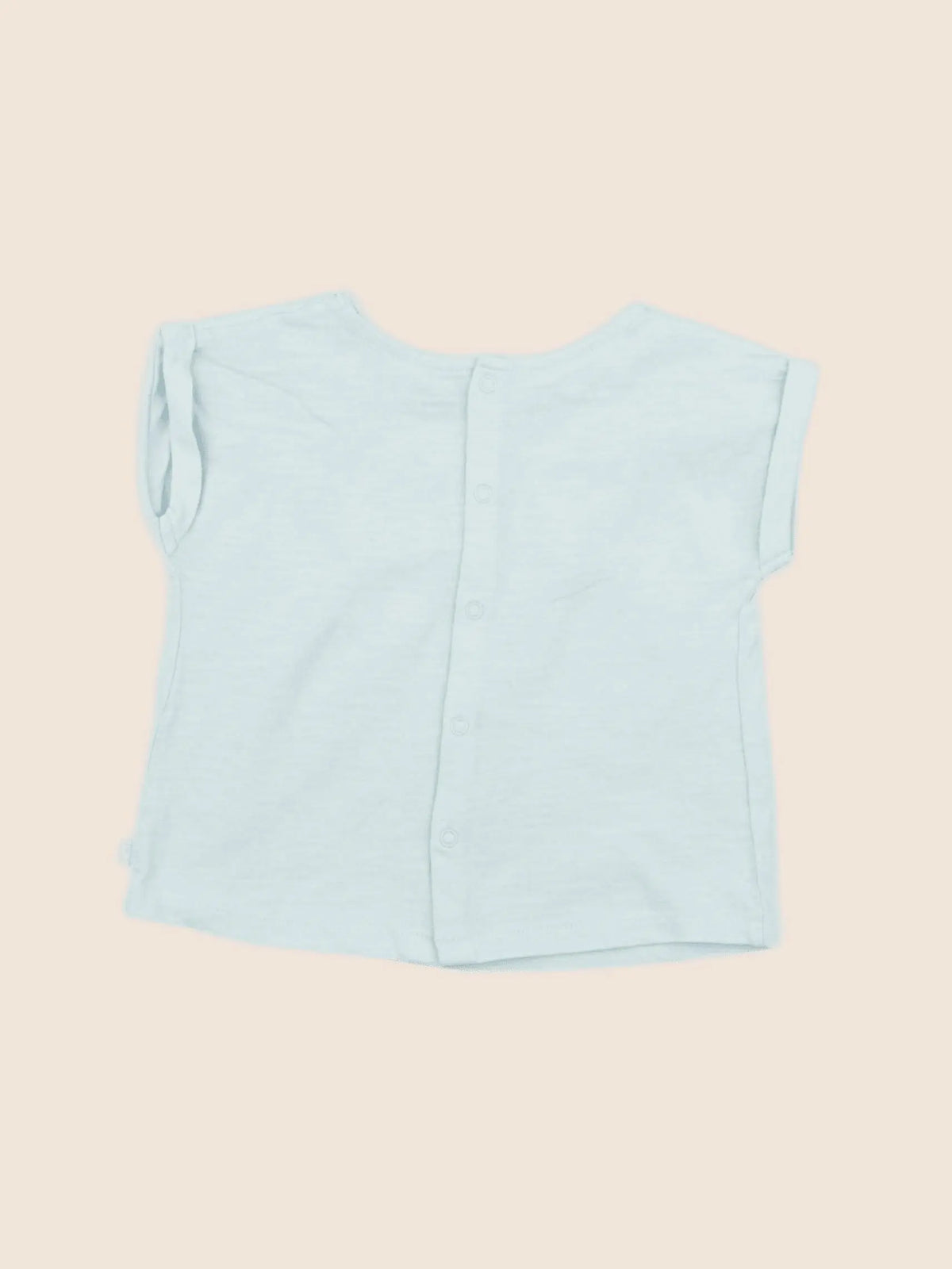 Obaïbi - tee-shirt bleu - 6 mois
