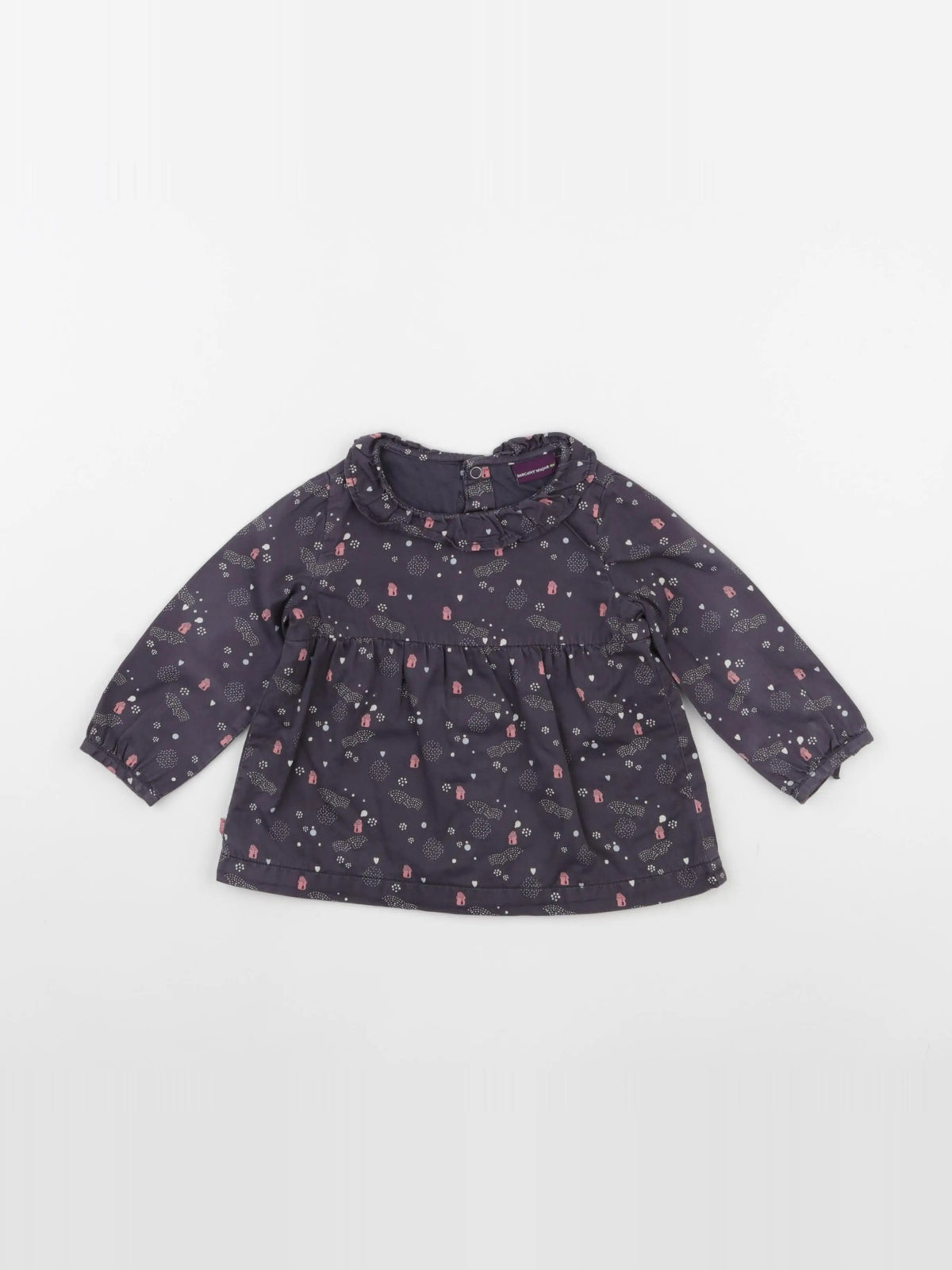 Sergent Major - blouse gris - 12 mois