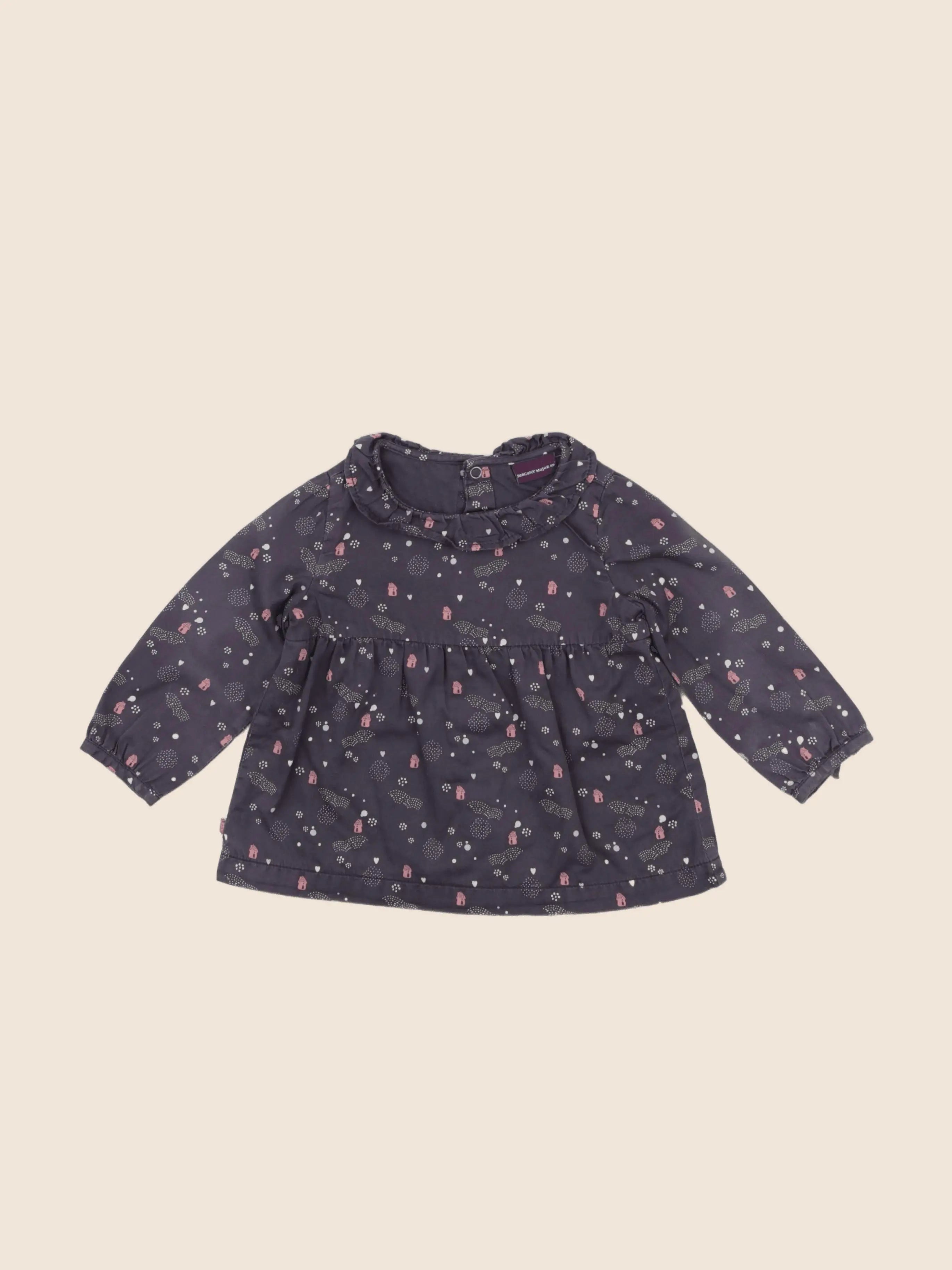 Sergent Major - blouse gris - 12 mois