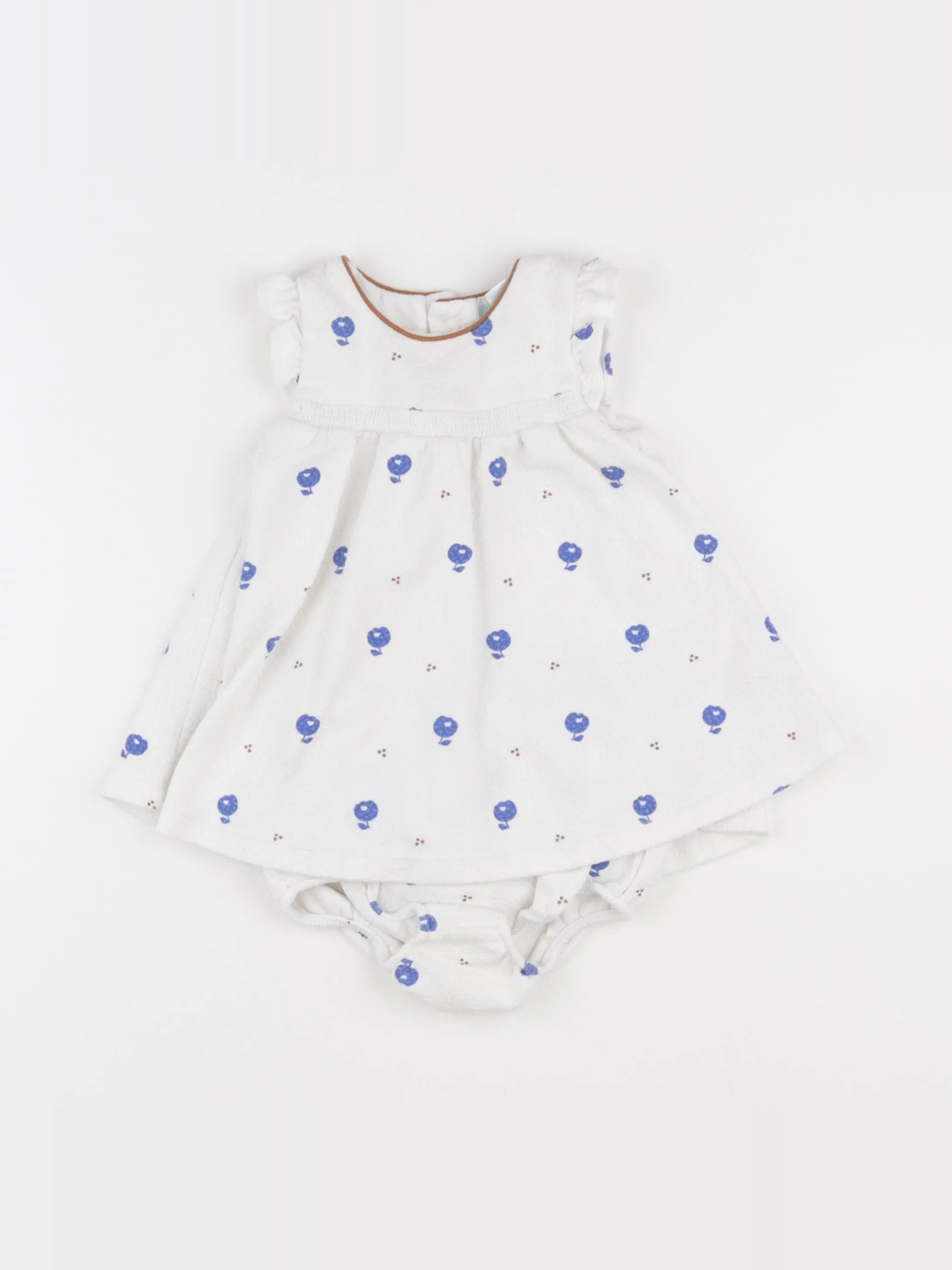 Obaïbi - robe blanc - 6 mois