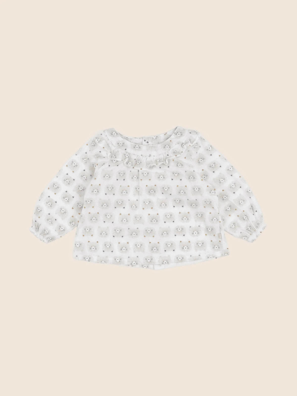 Obaïbi - blouse beige - 6 mois