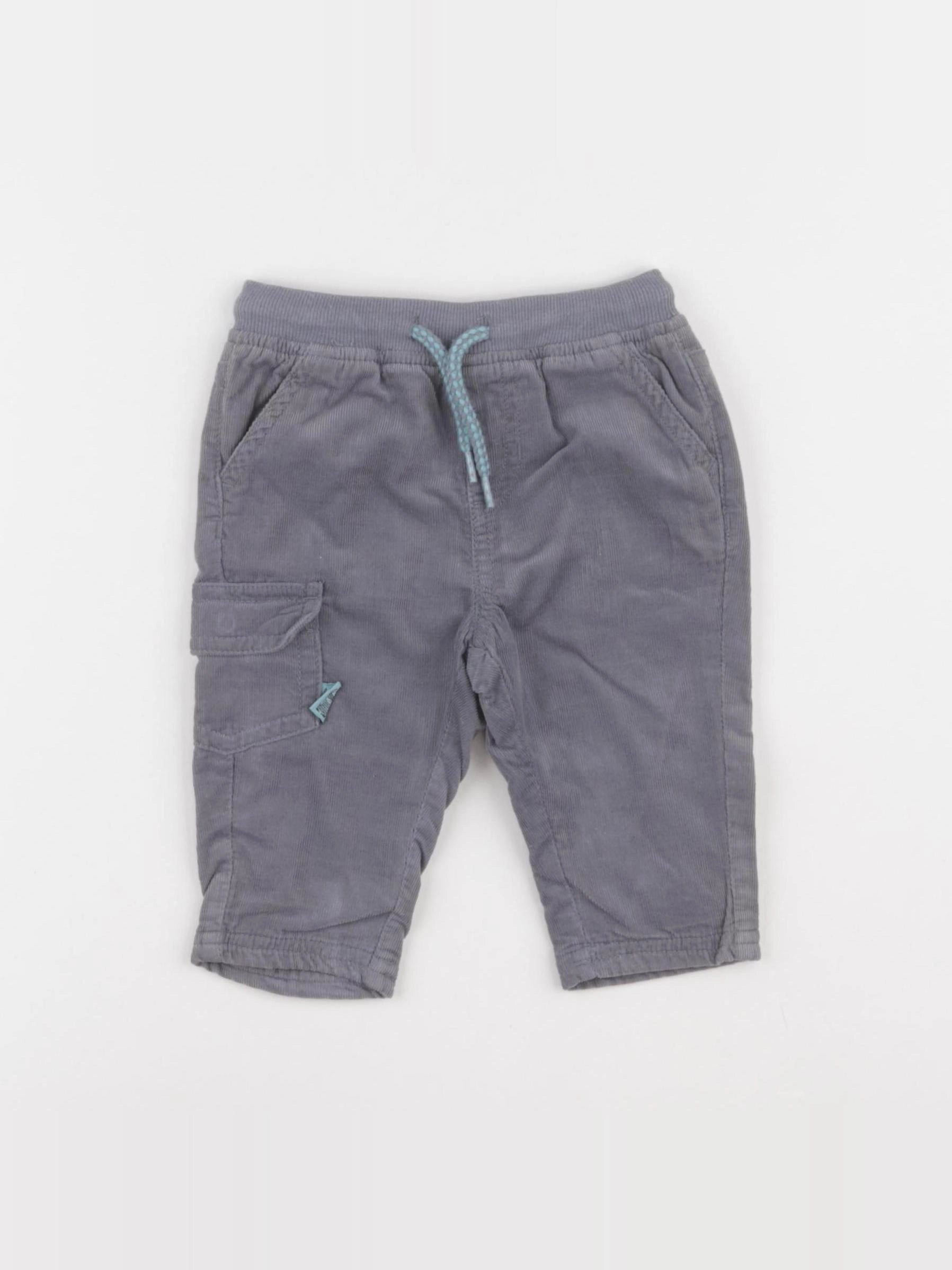 DPAM - pantalon doublé gris - 6 mois