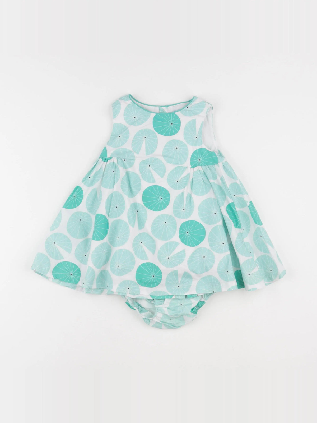 Obaïbi - robe vert - 12 mois