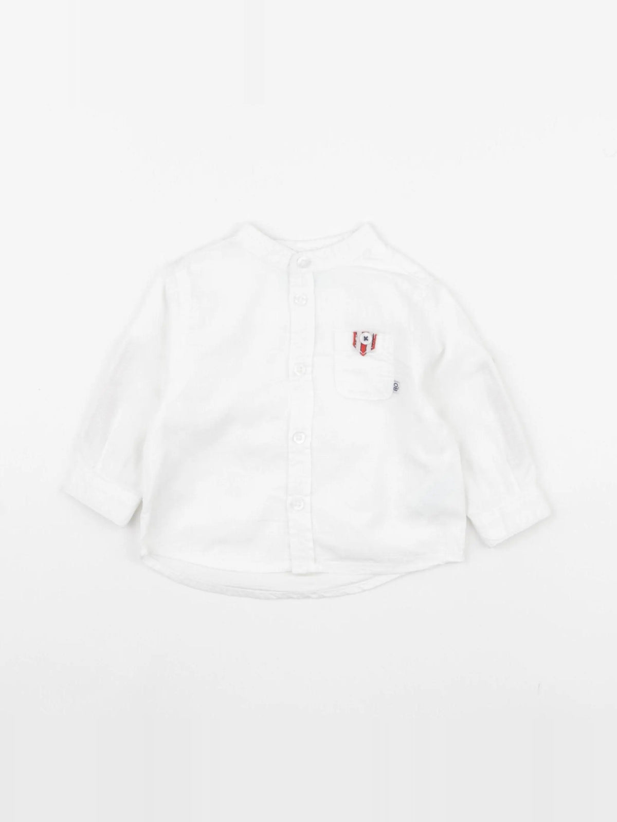 Obaïbi - chemise blanc - 6 mois