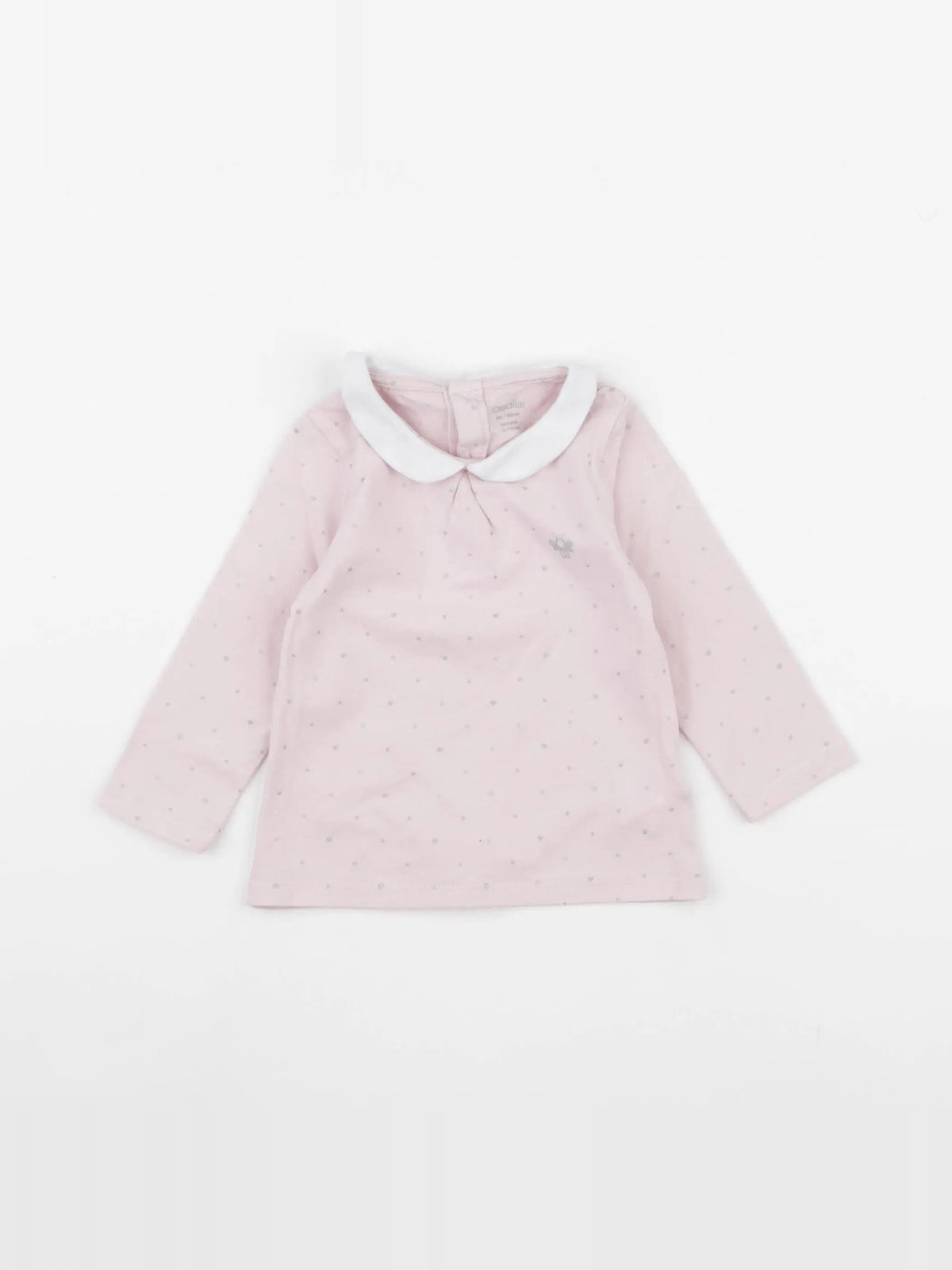 Obaïbi - tee-shirt rose - 6 mois