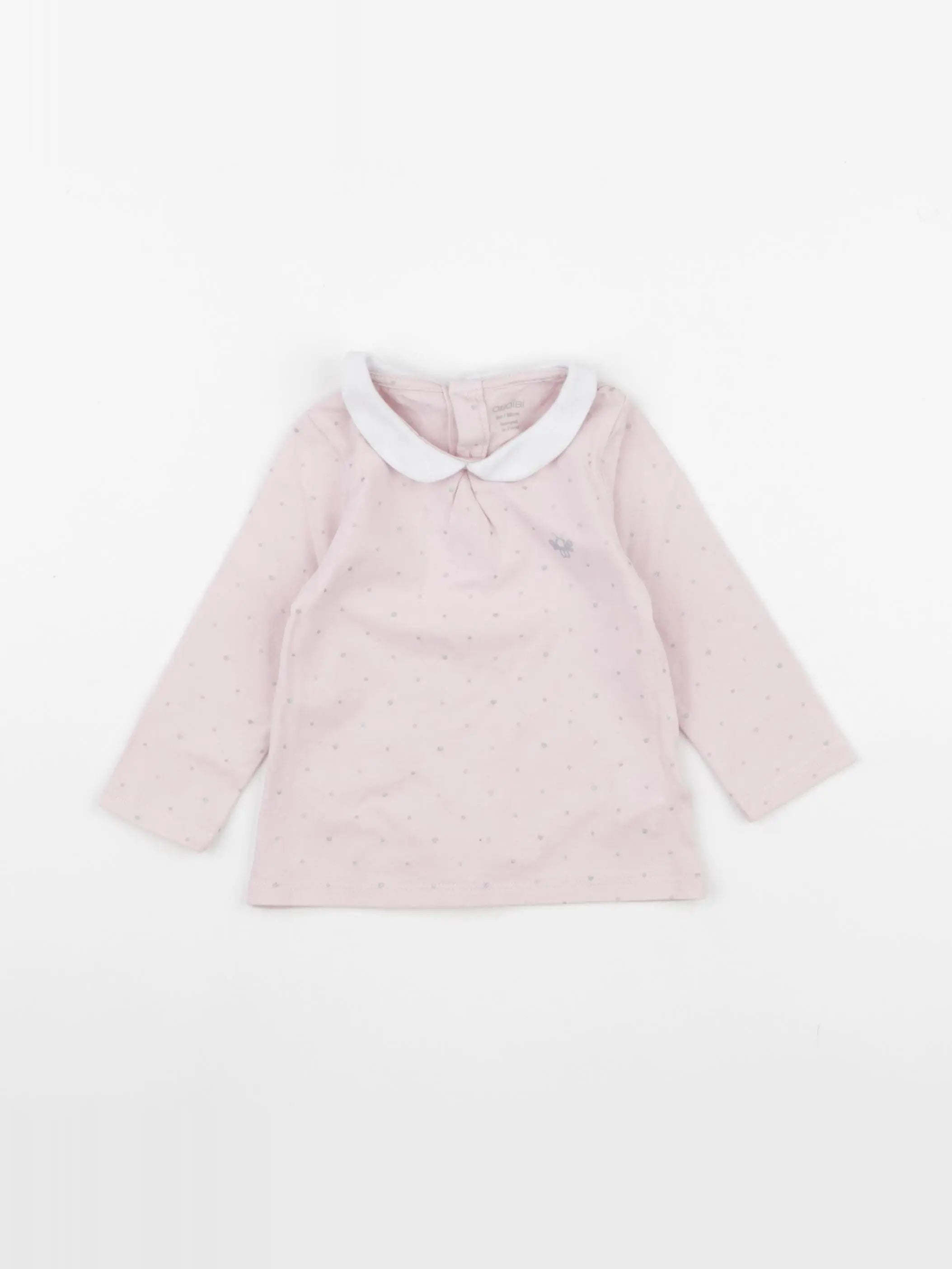 Obaïbi - tee-shirt rose - 6 mois