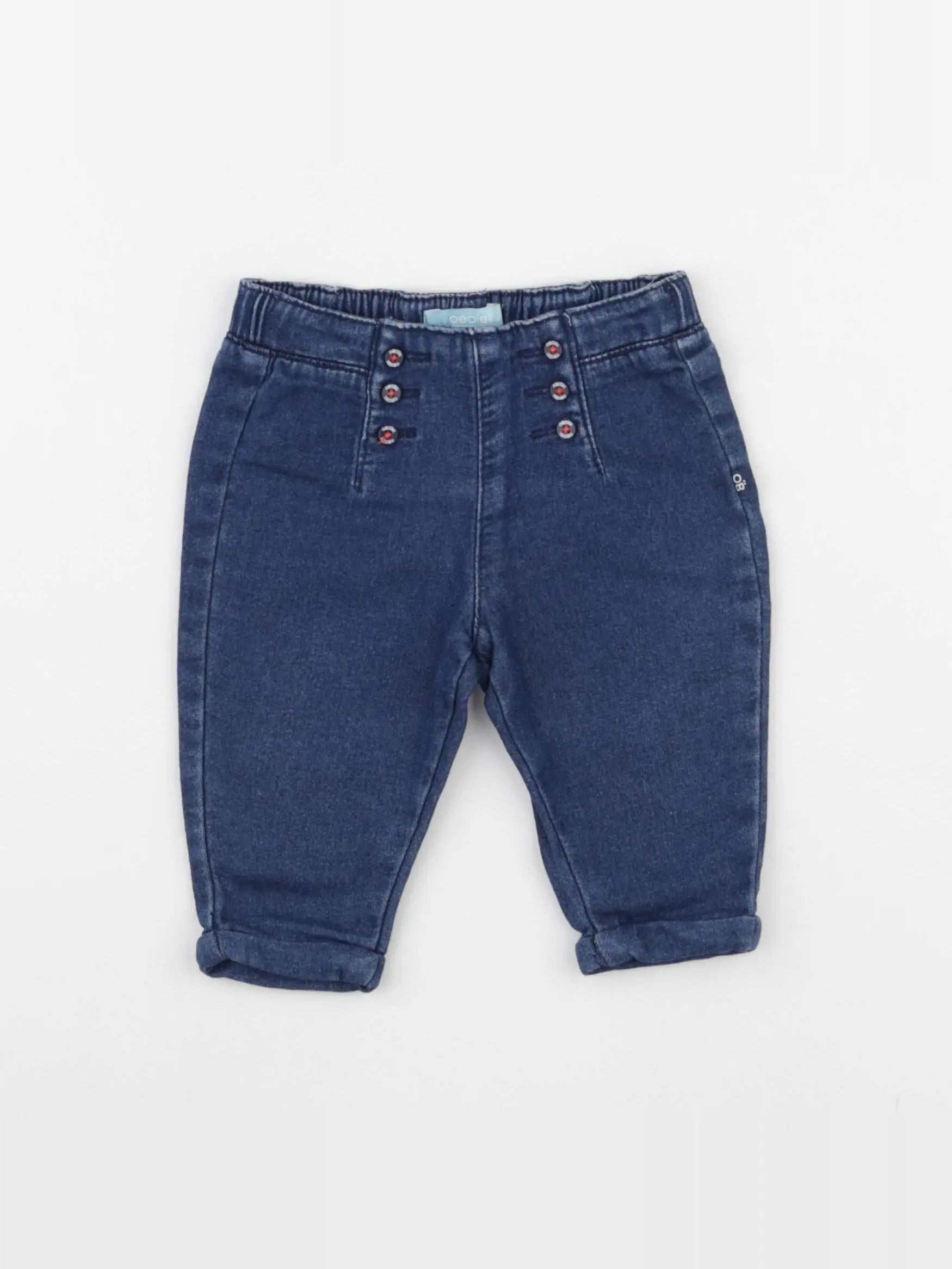 Obaïbi - jean bleu - 6 mois