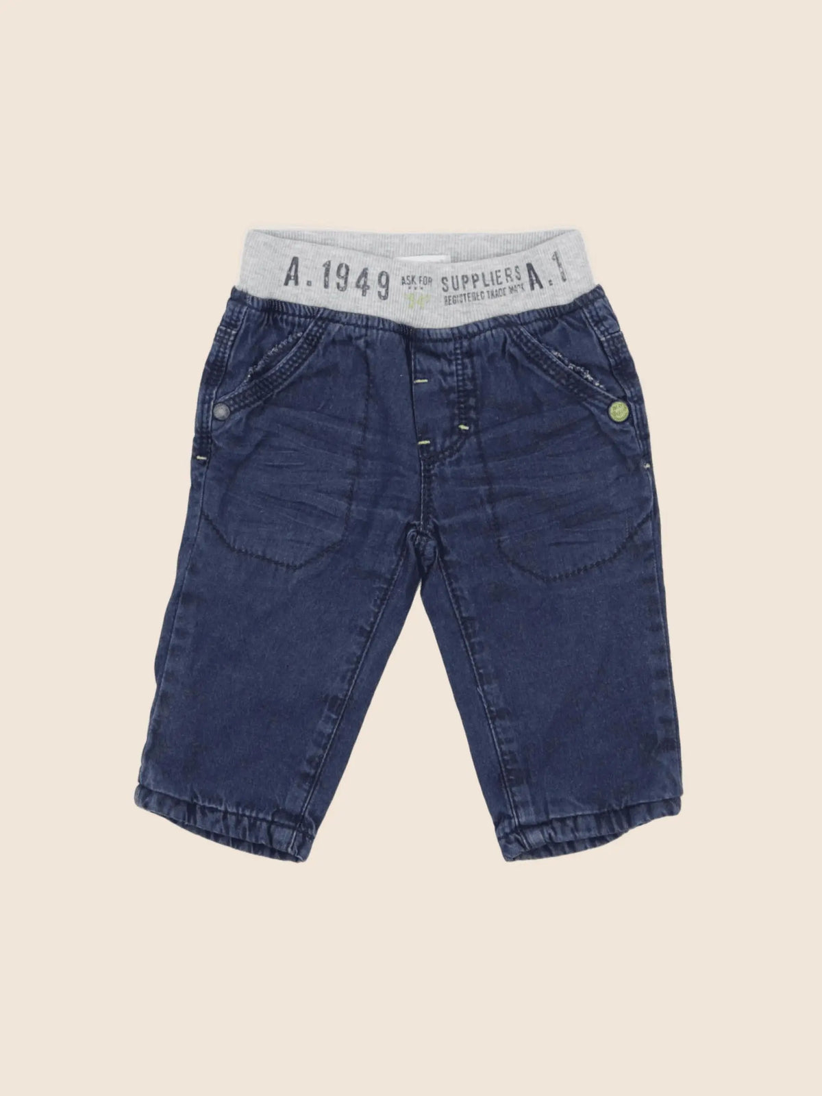 Absorba - pantalon doublé bleu - 6 mois