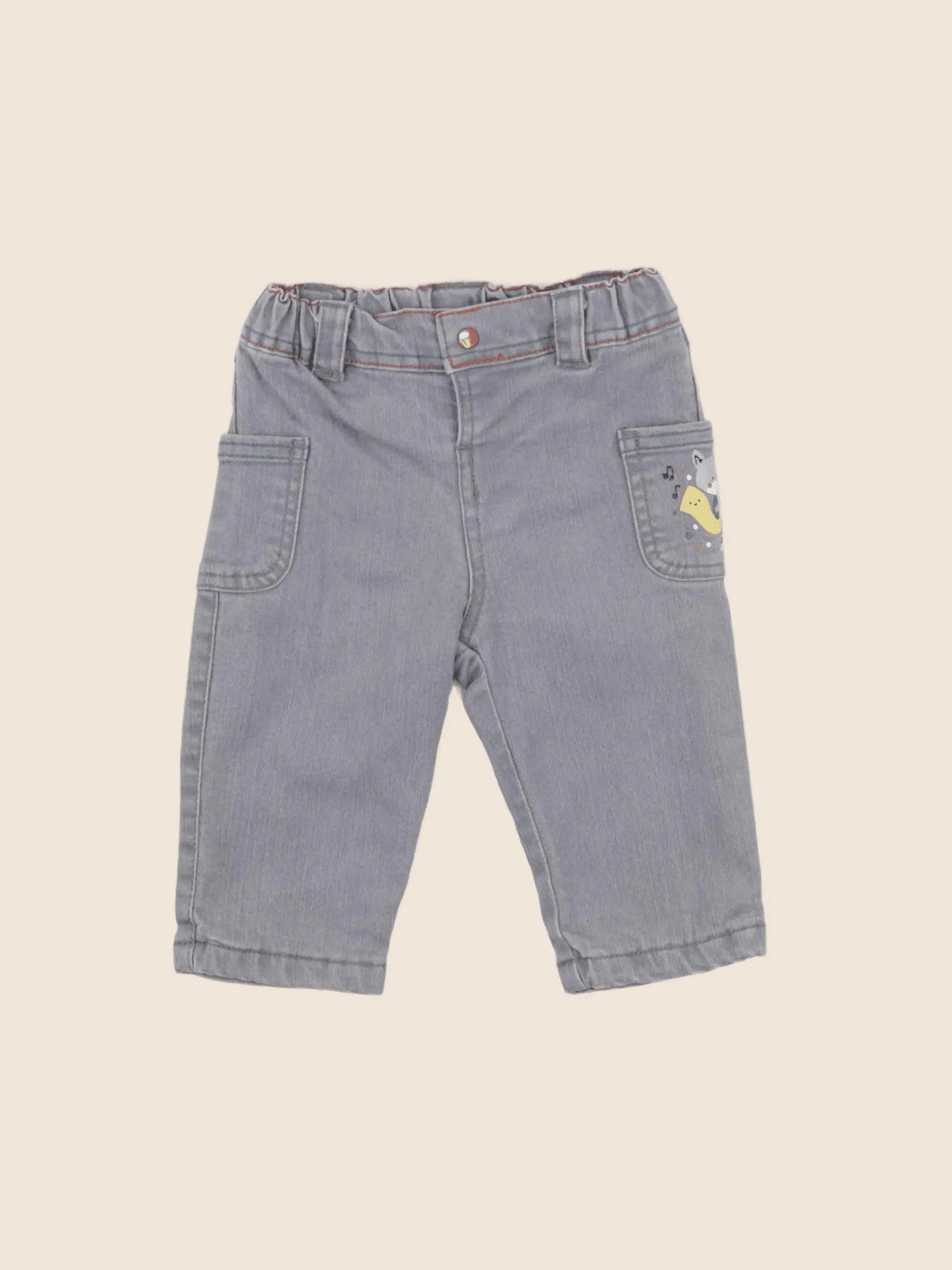 Sergent Major - jean gris - 6 mois
