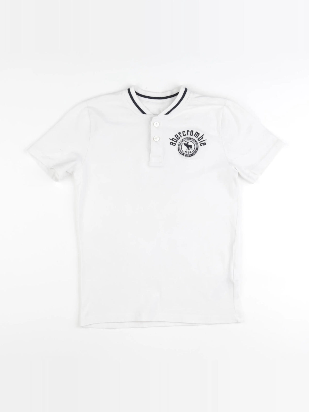 Abercrombie - tee-shirt blanc - 9/10 ans