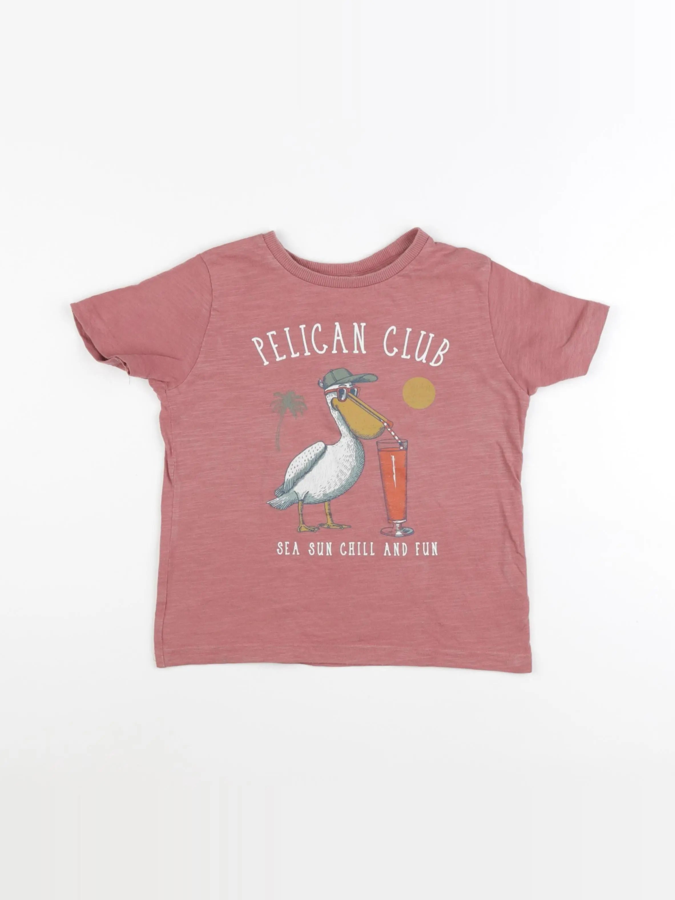 Vertbaudet - tee-shirt rose - 6 ans