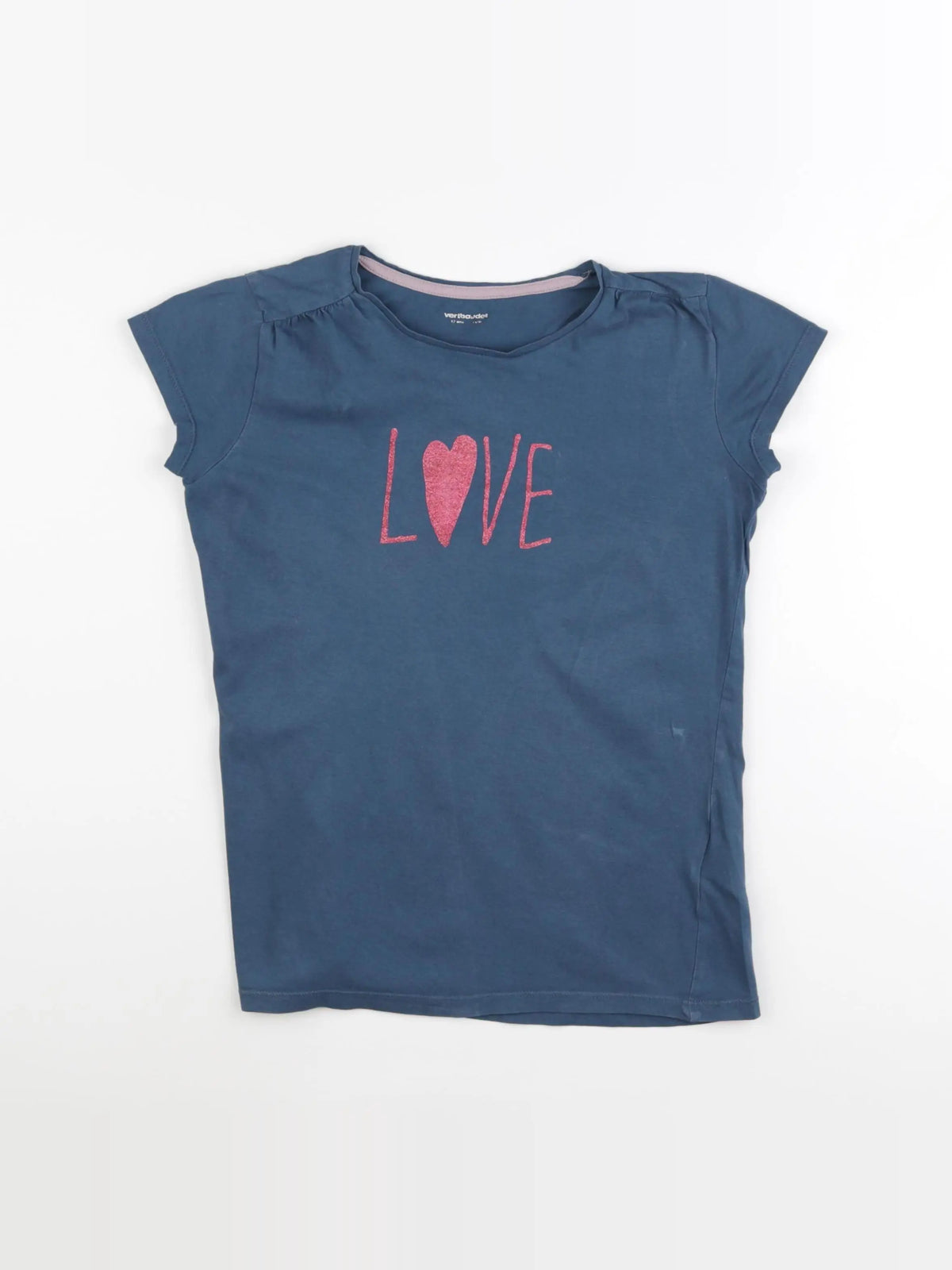 Vertbaudet - tee-shirt bleu - 12 ans