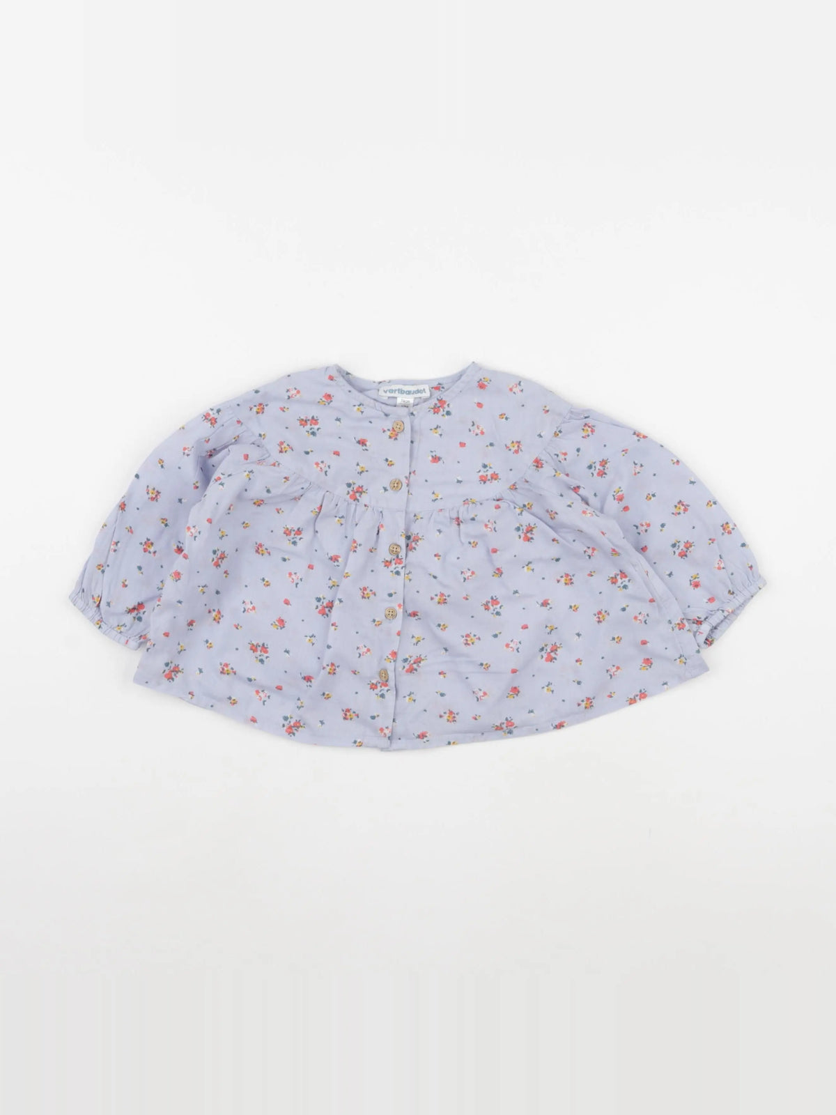 Vertbaudet - blouse bleu - 12 mois
