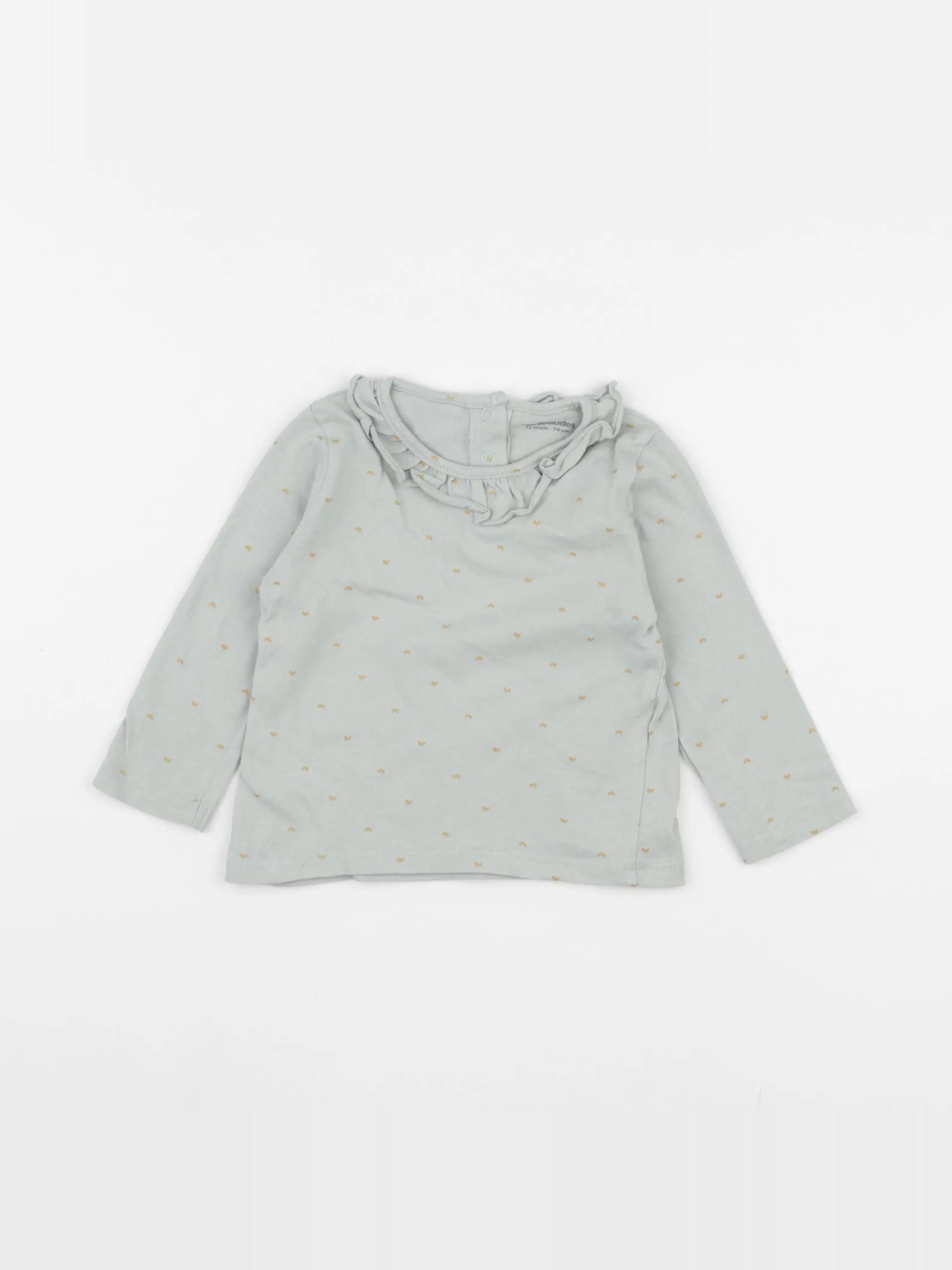 Vertbaudet - tee-shirt vert - 12 mois