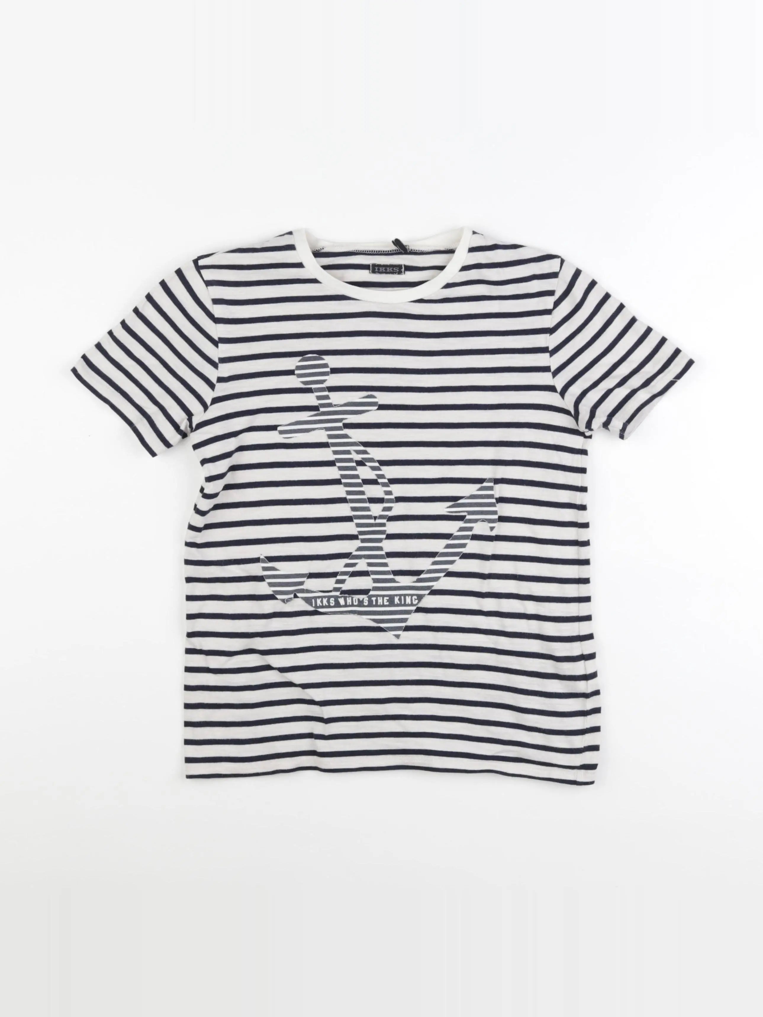 IKKS - tee-shirt bleu - 10 ans