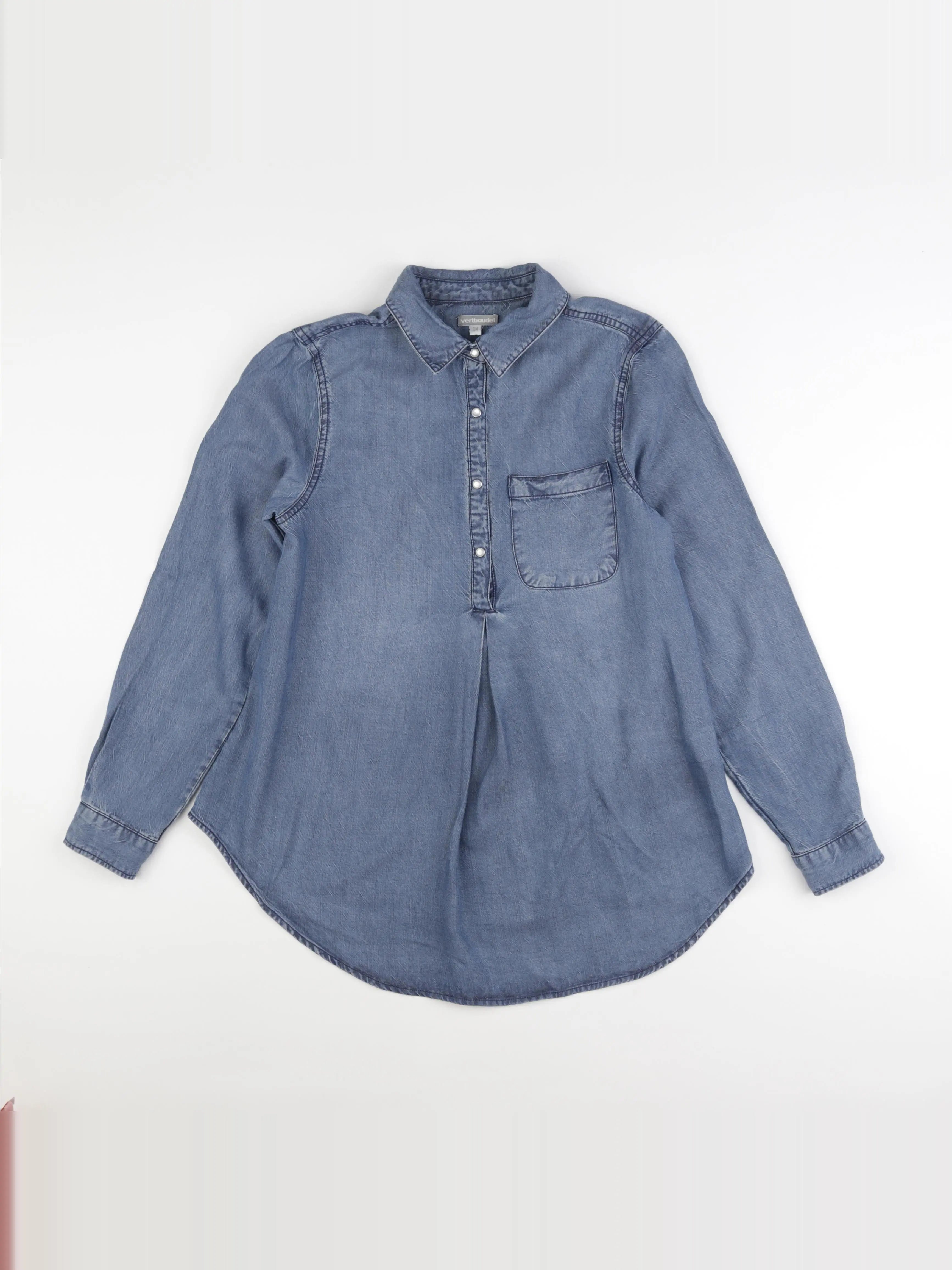 Vertbaudet - chemise grossesse bleu - 34