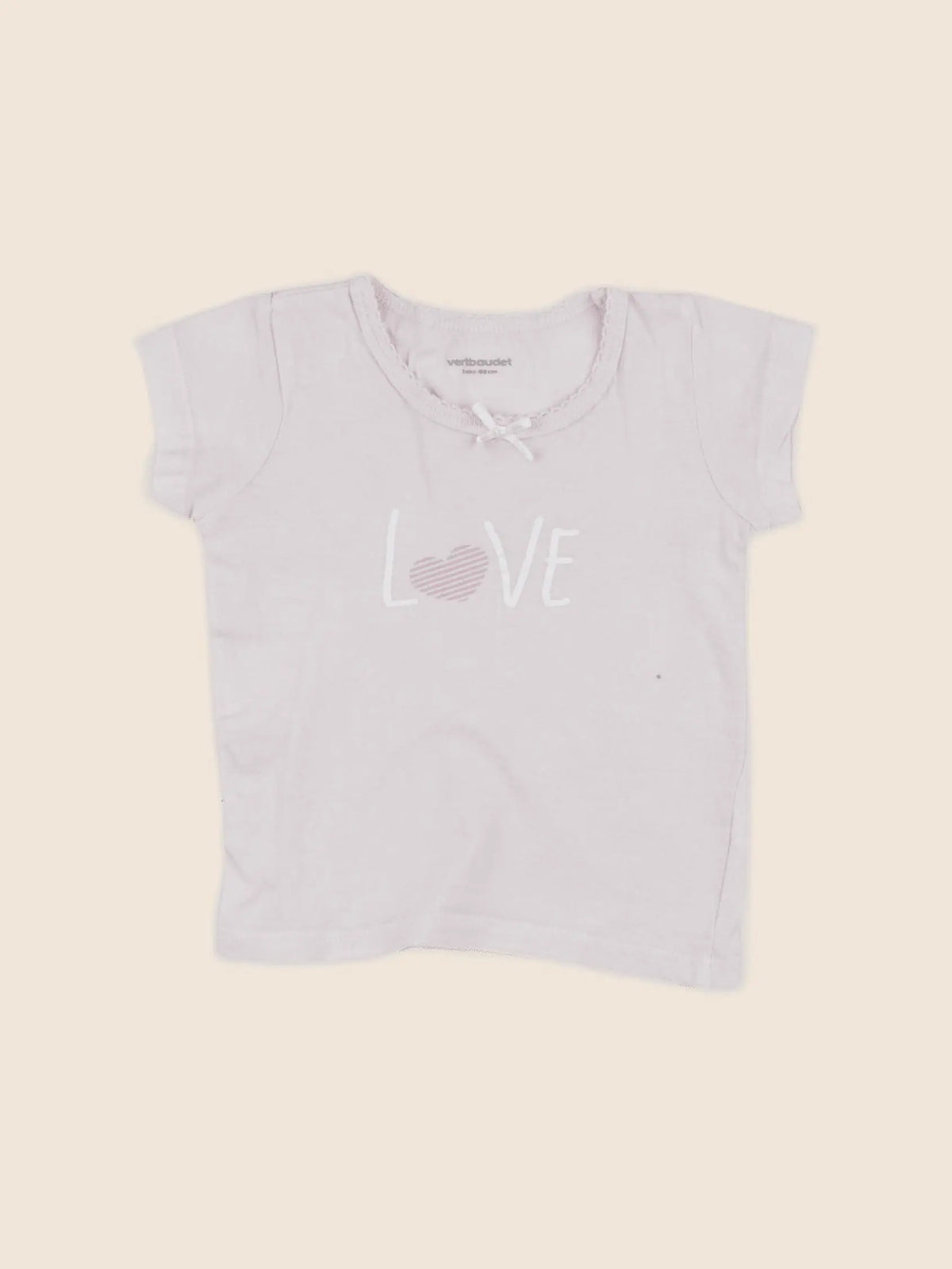 Vertbaudet - maillot de corps rose - 2 ans