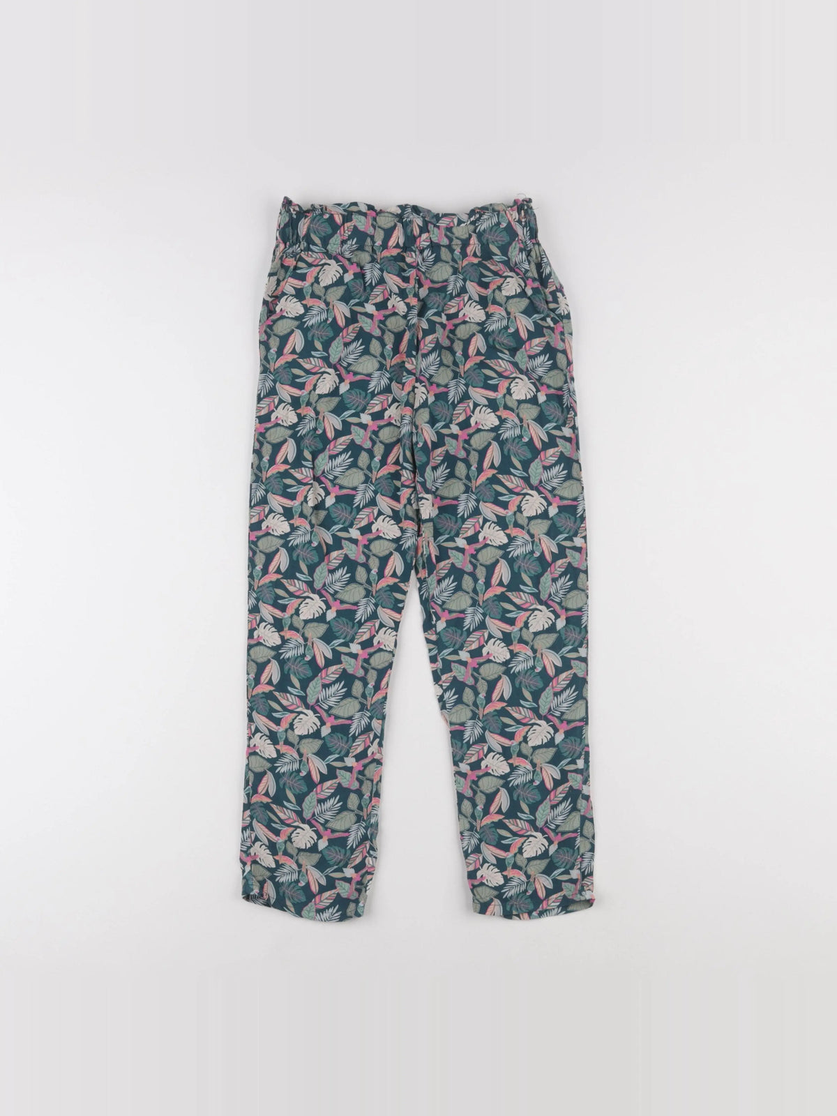 Vertbaudet - pantalon vert - 9 ans