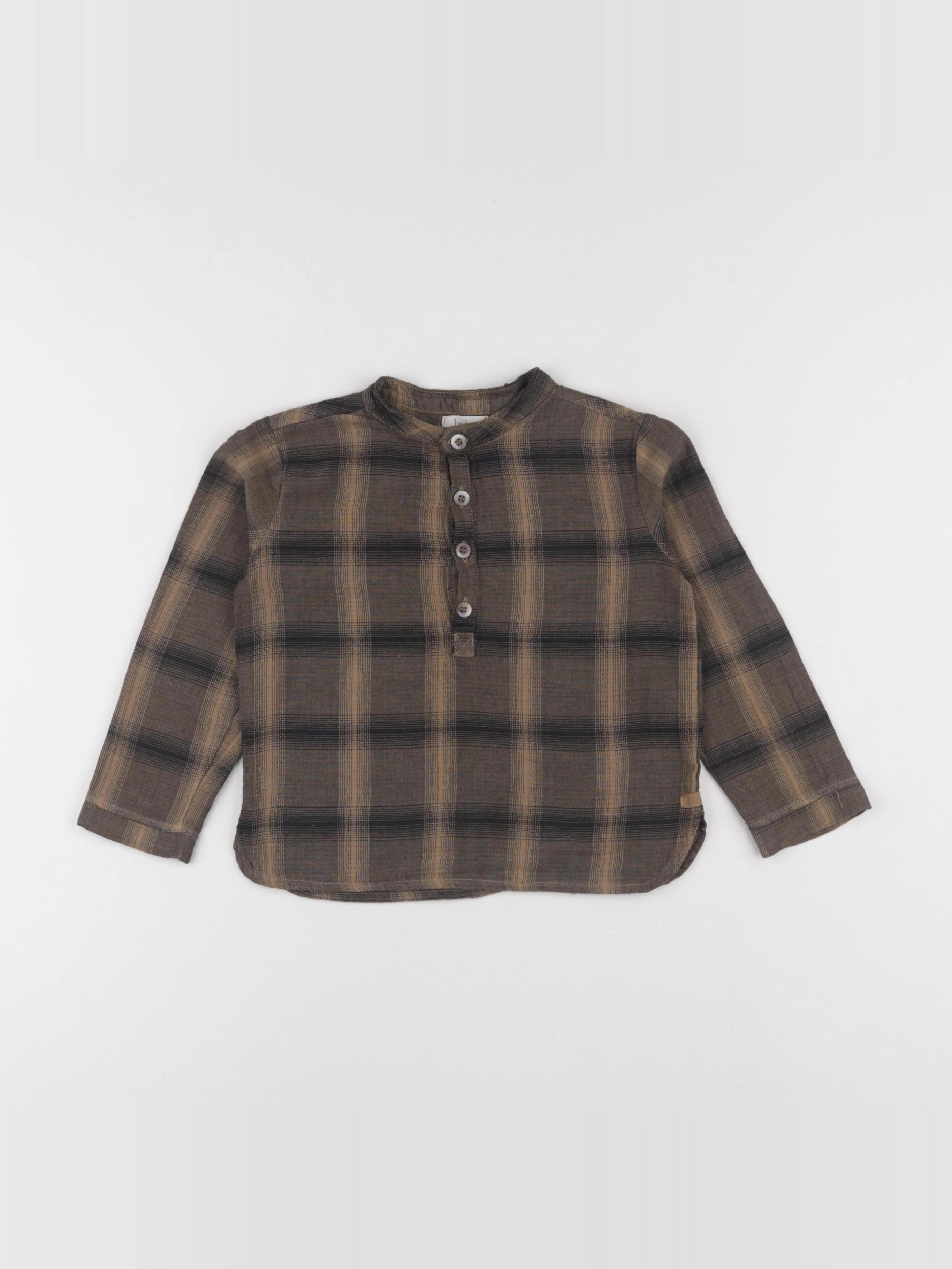 Buho - chemise marron - 3 ans