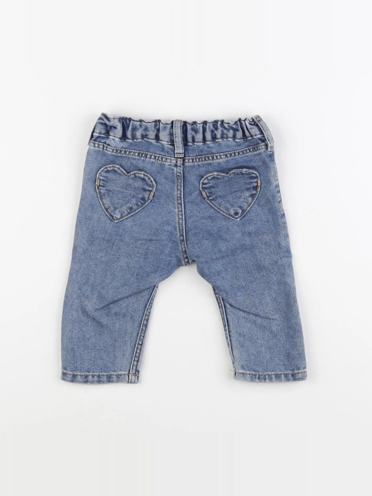 H&M - pantalon bleu - 4/6 mois
