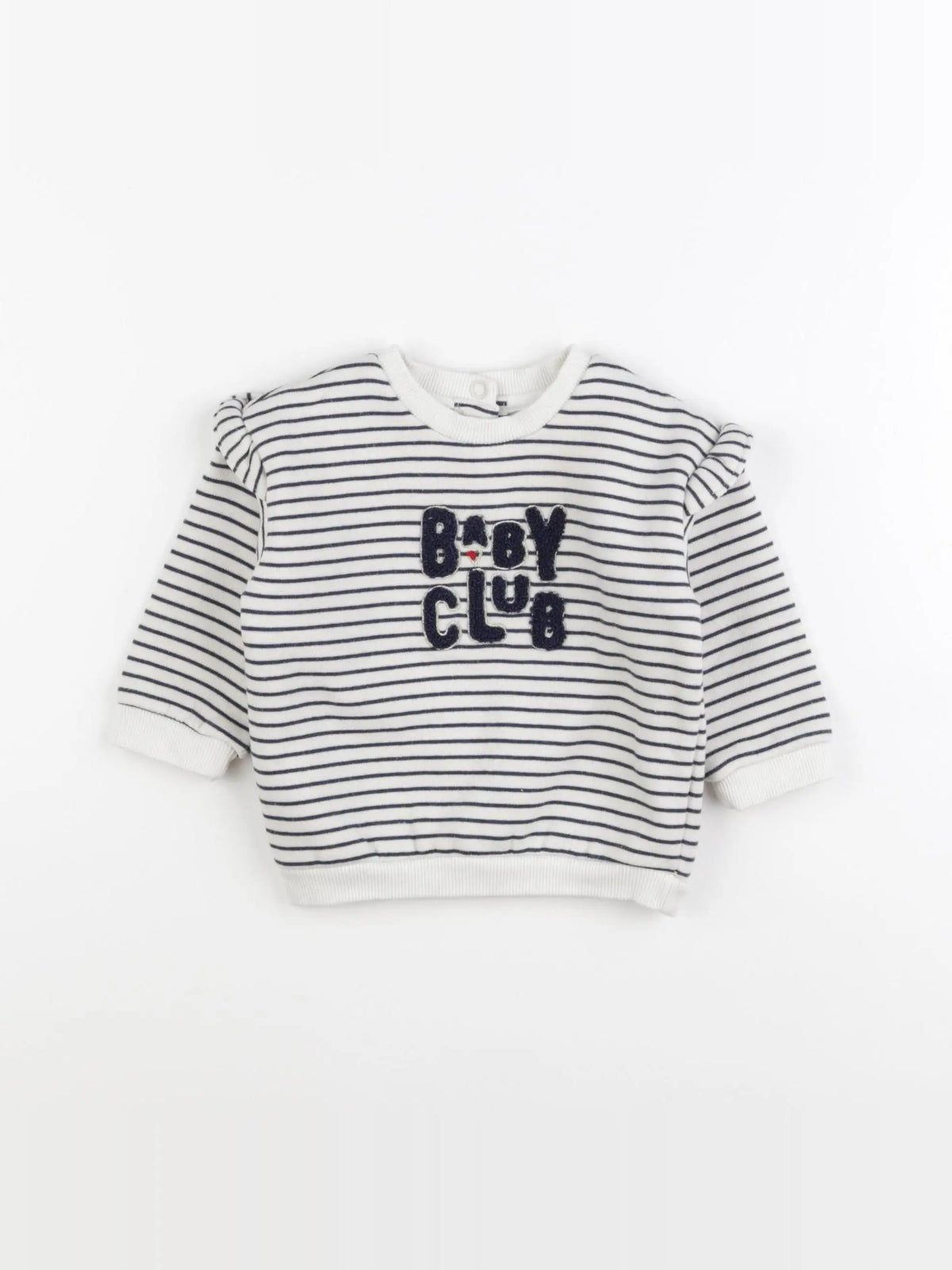 Tape à l'oeil - sweat blanc - 6 mois