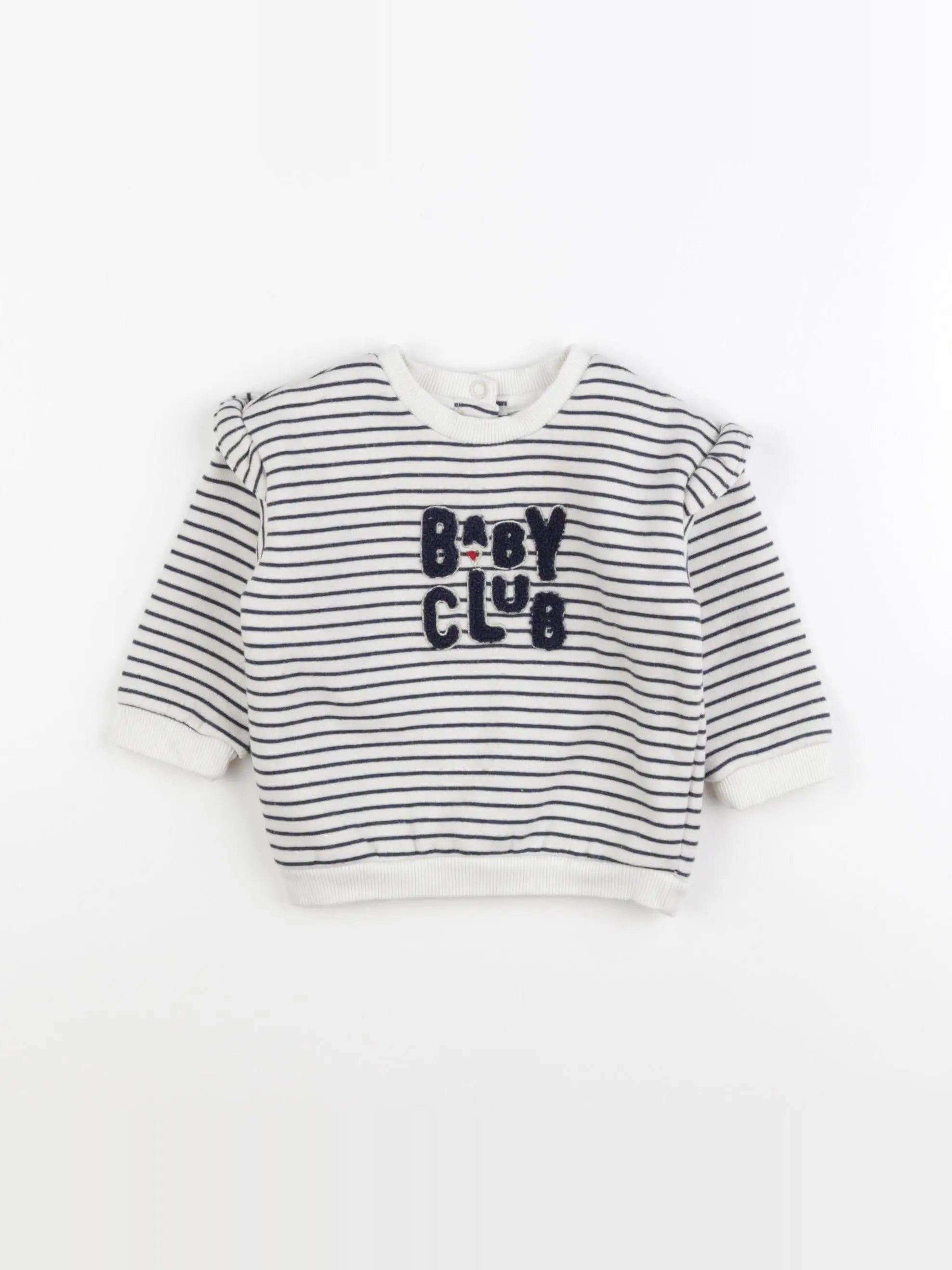 Tape à l'oeil - sweat blanc - 6 mois