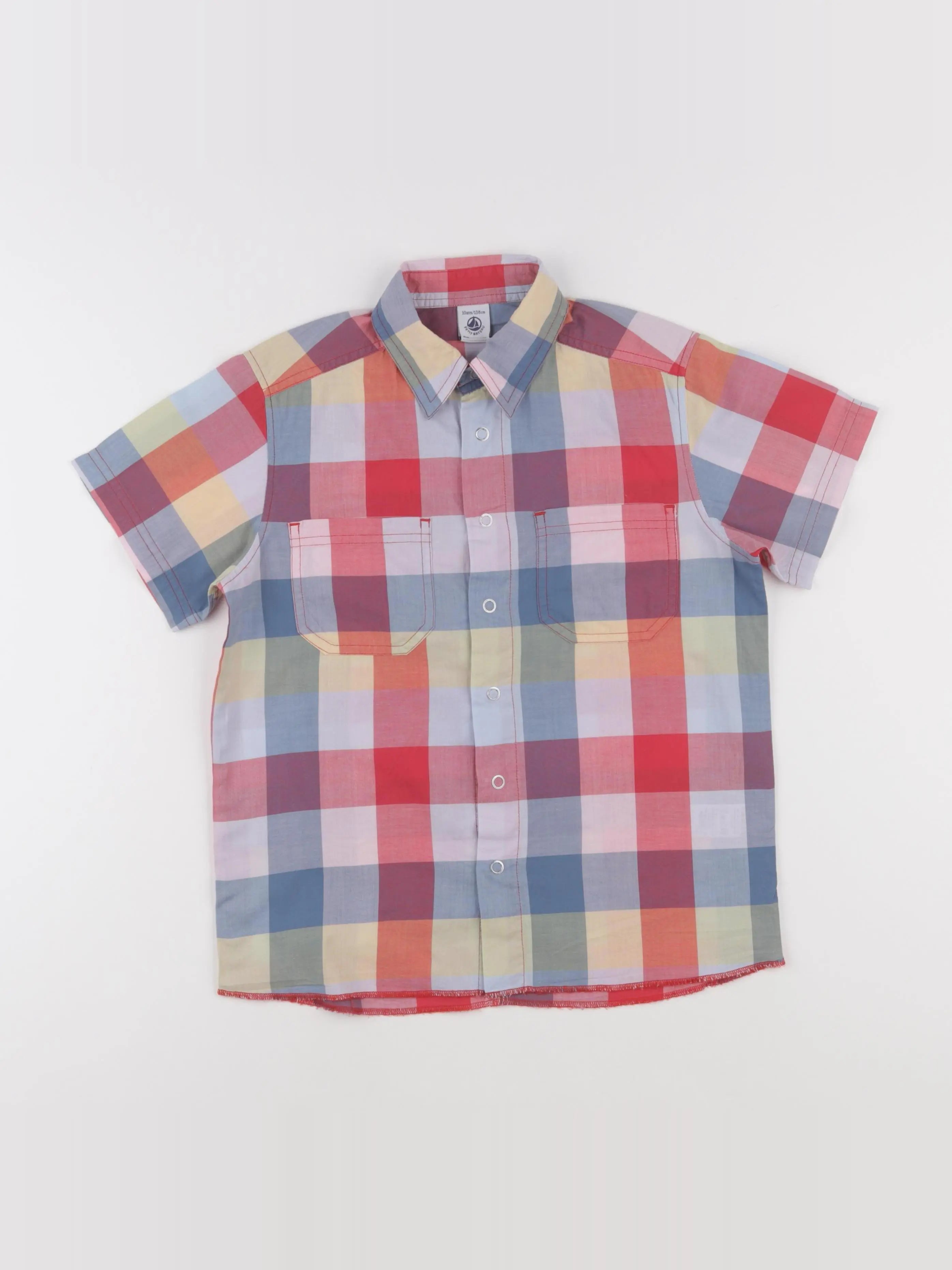 Petit Bateau - chemise multicolore - 10 ans
