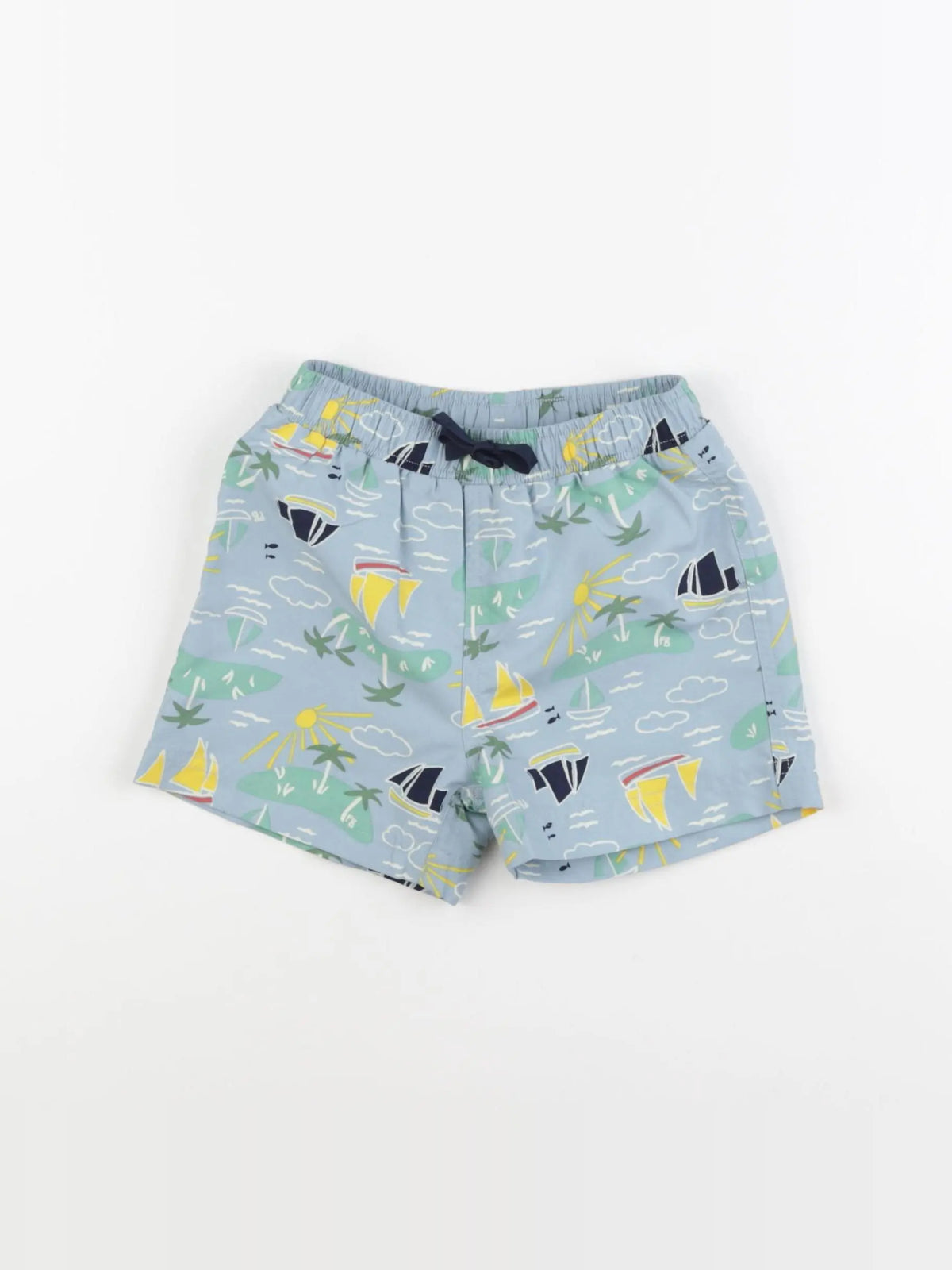 Petit Bateau - maillot de bain bleu - 6 mois