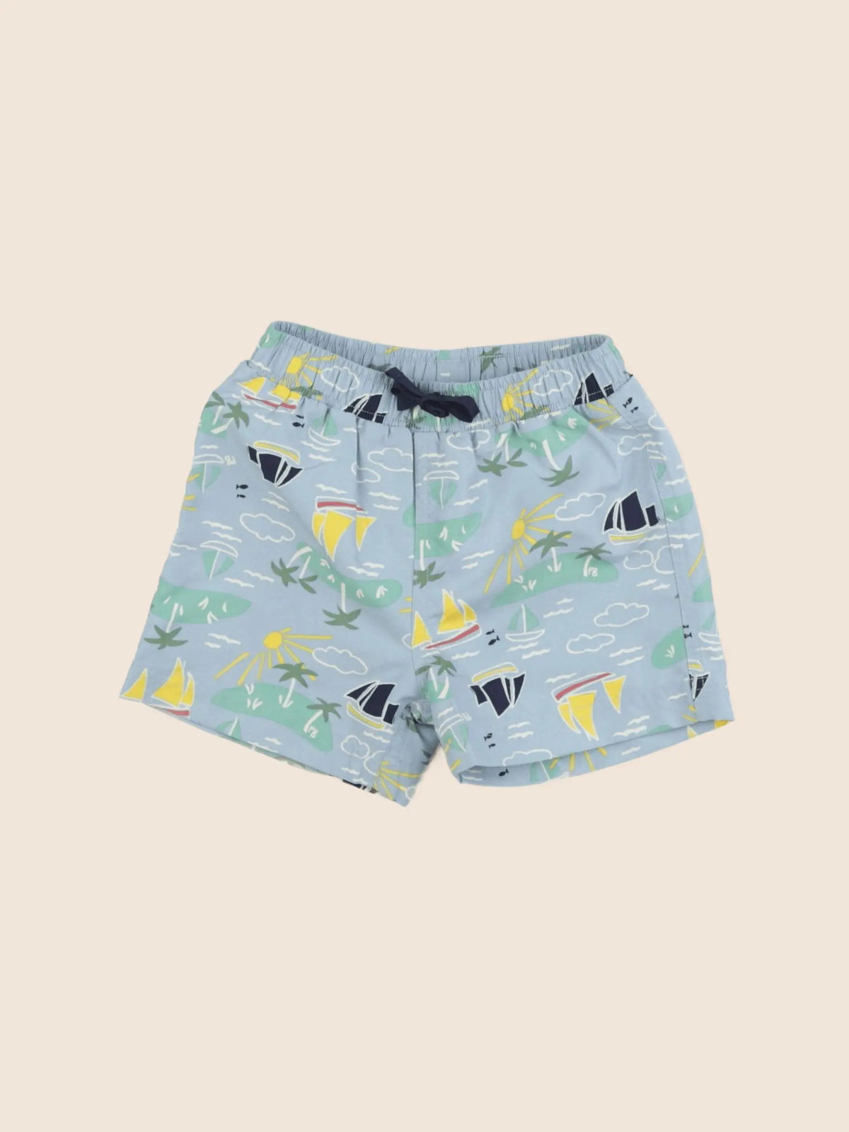 Petit Bateau - maillot de bain bleu - 6 mois