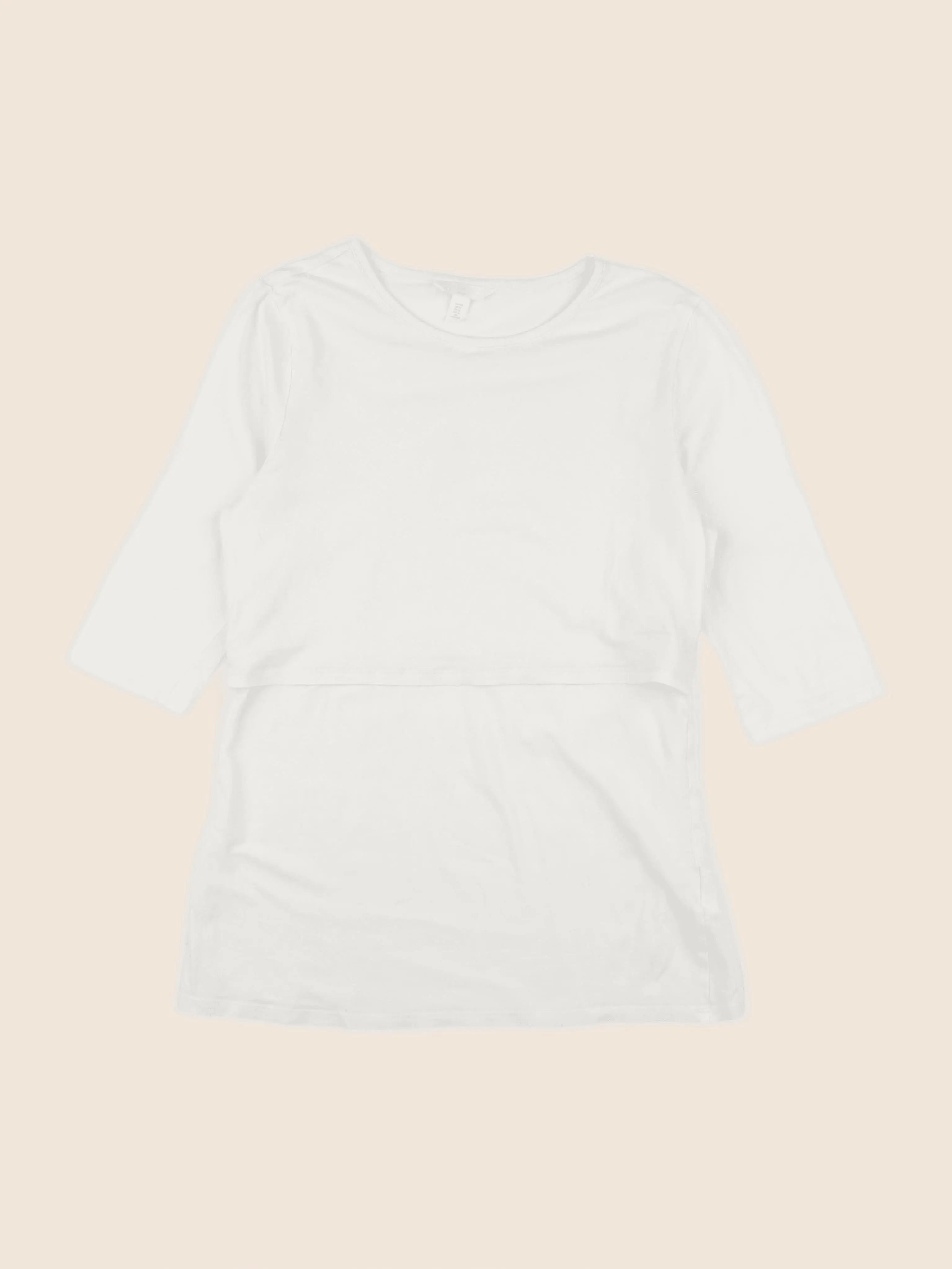 H&M - tee-shirt grossesse beige - 40 à 42