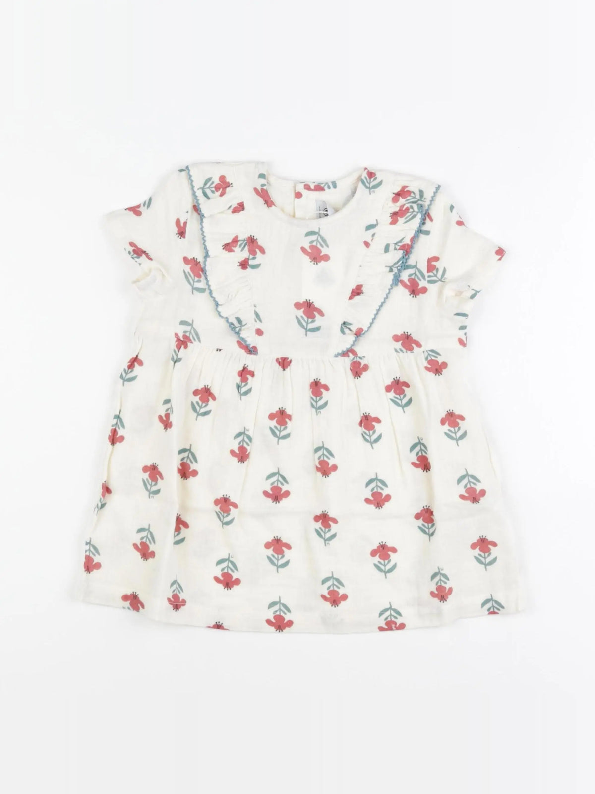 Petit Bateau - robe beige - 12 mois