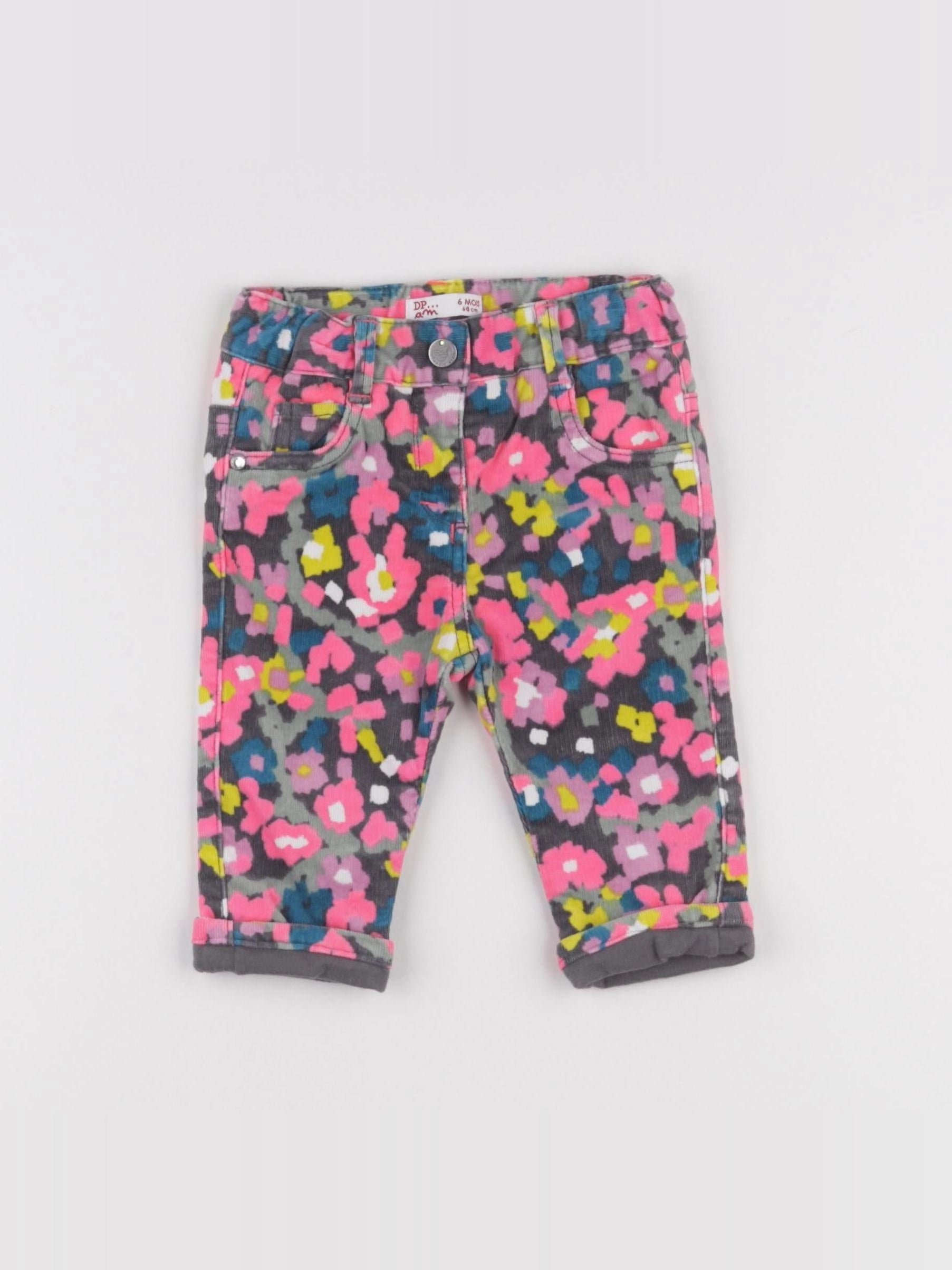 DPAM - pantalon multicolore - 6 mois