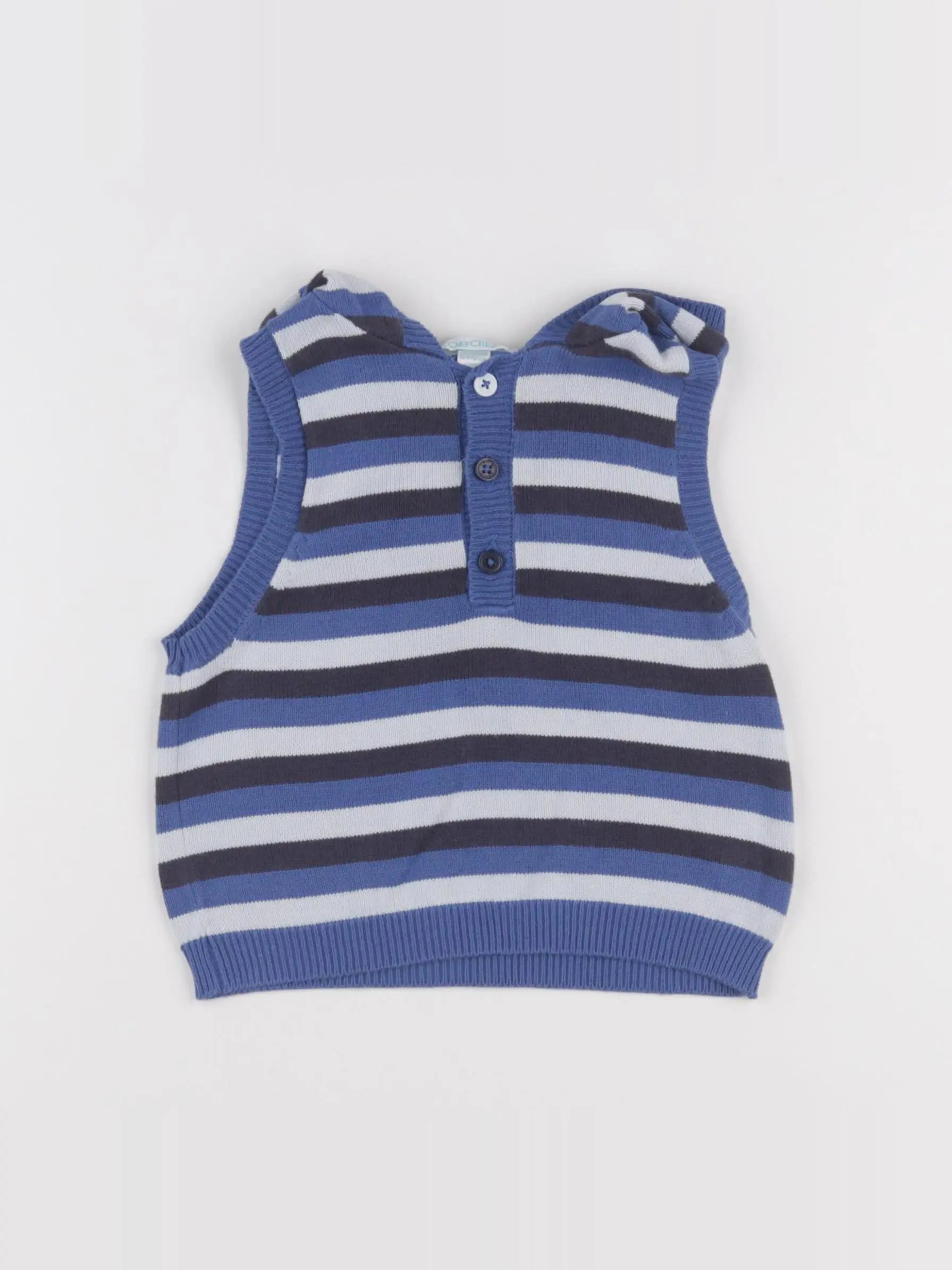 Obaïbi - pull bleu - 12 mois