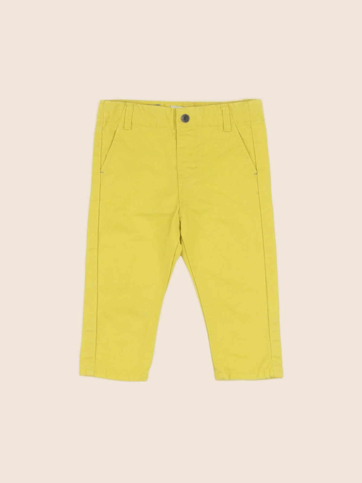 Obaïbi - pantalon jaune - 12 mois