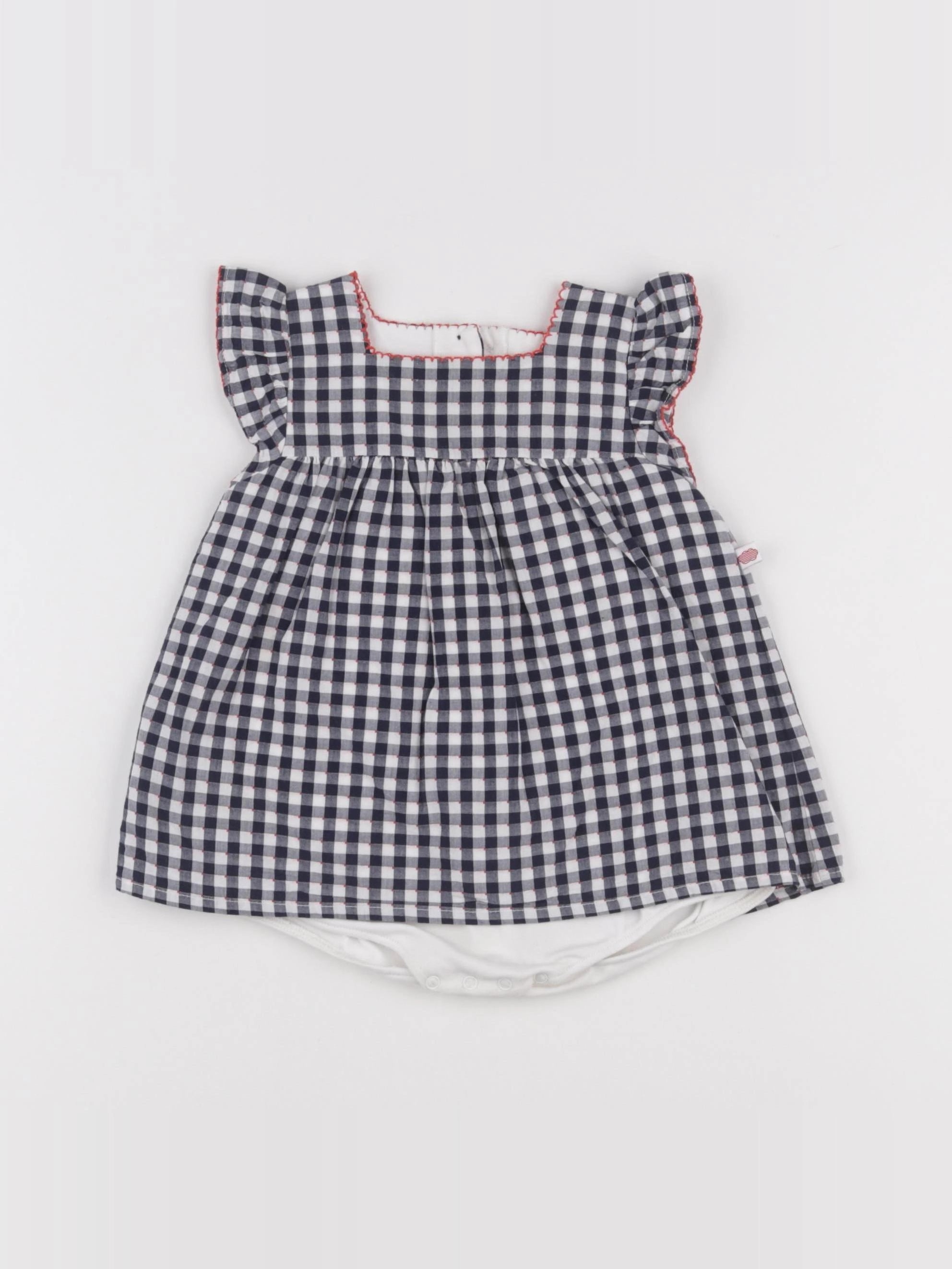 Absorba - body robe bleu, blanc - 9 mois