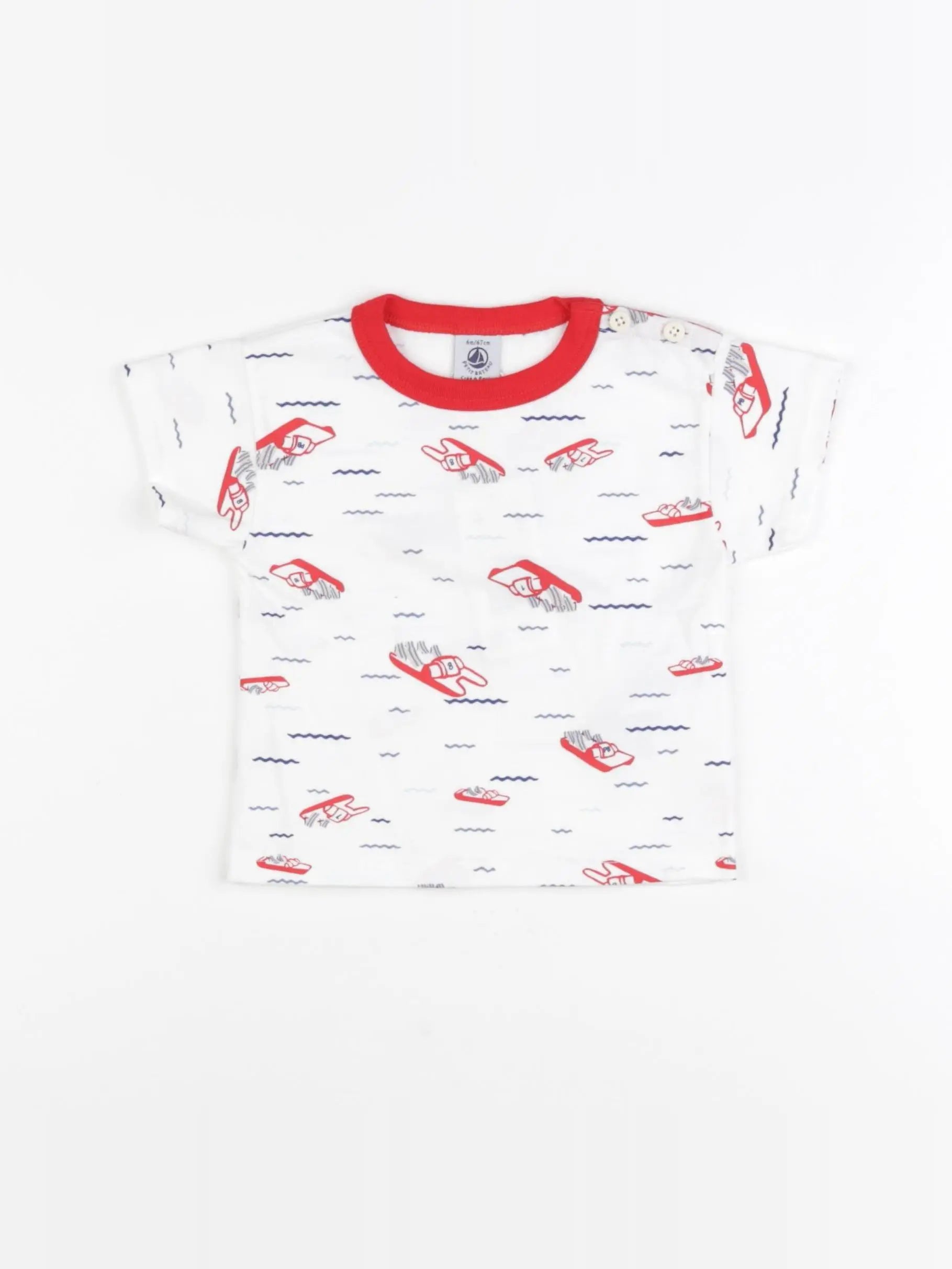 Petit Bateau - tee-shirt multicolore - 6 mois