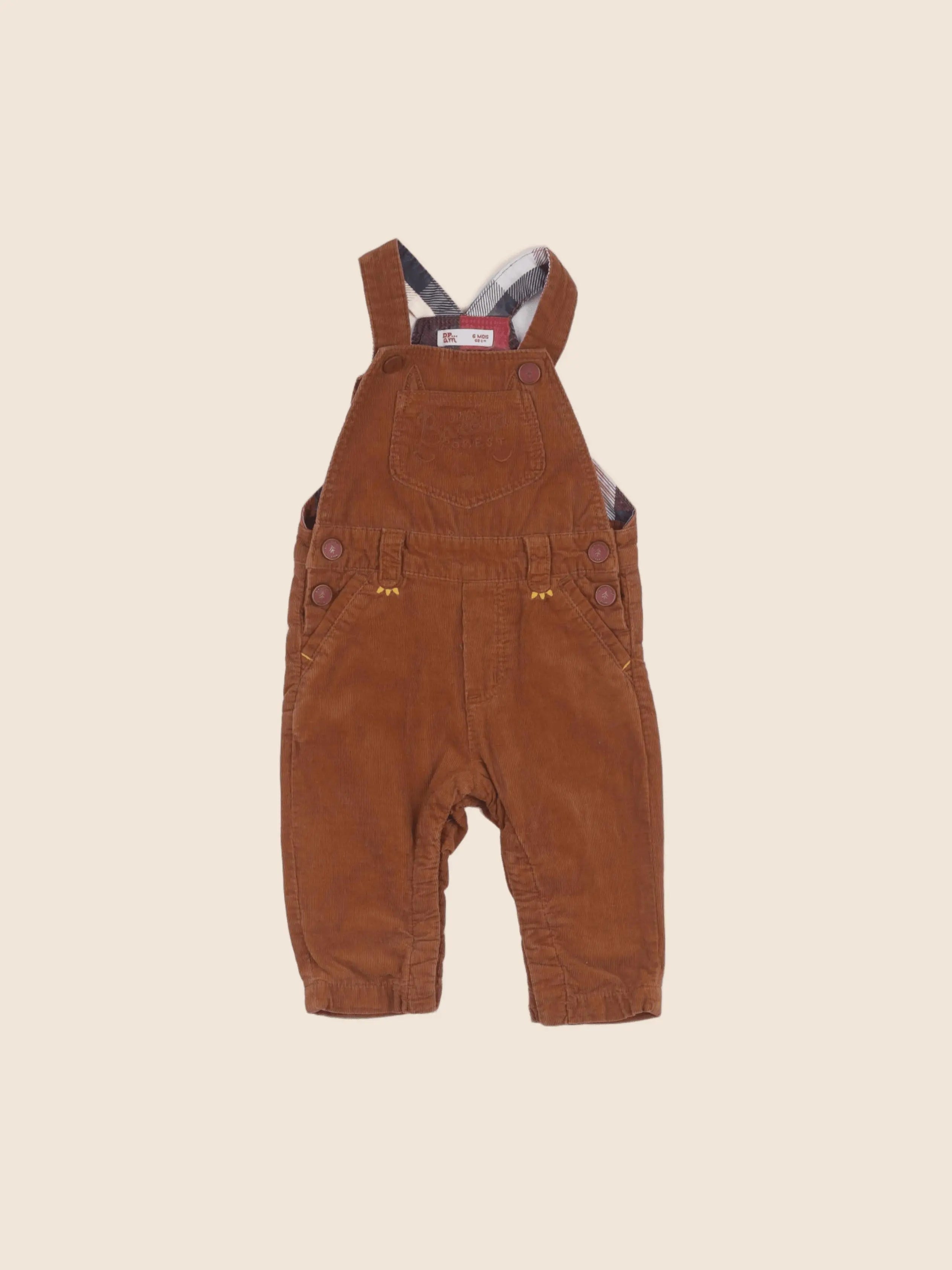 Esprit - salopette marron - 6 mois