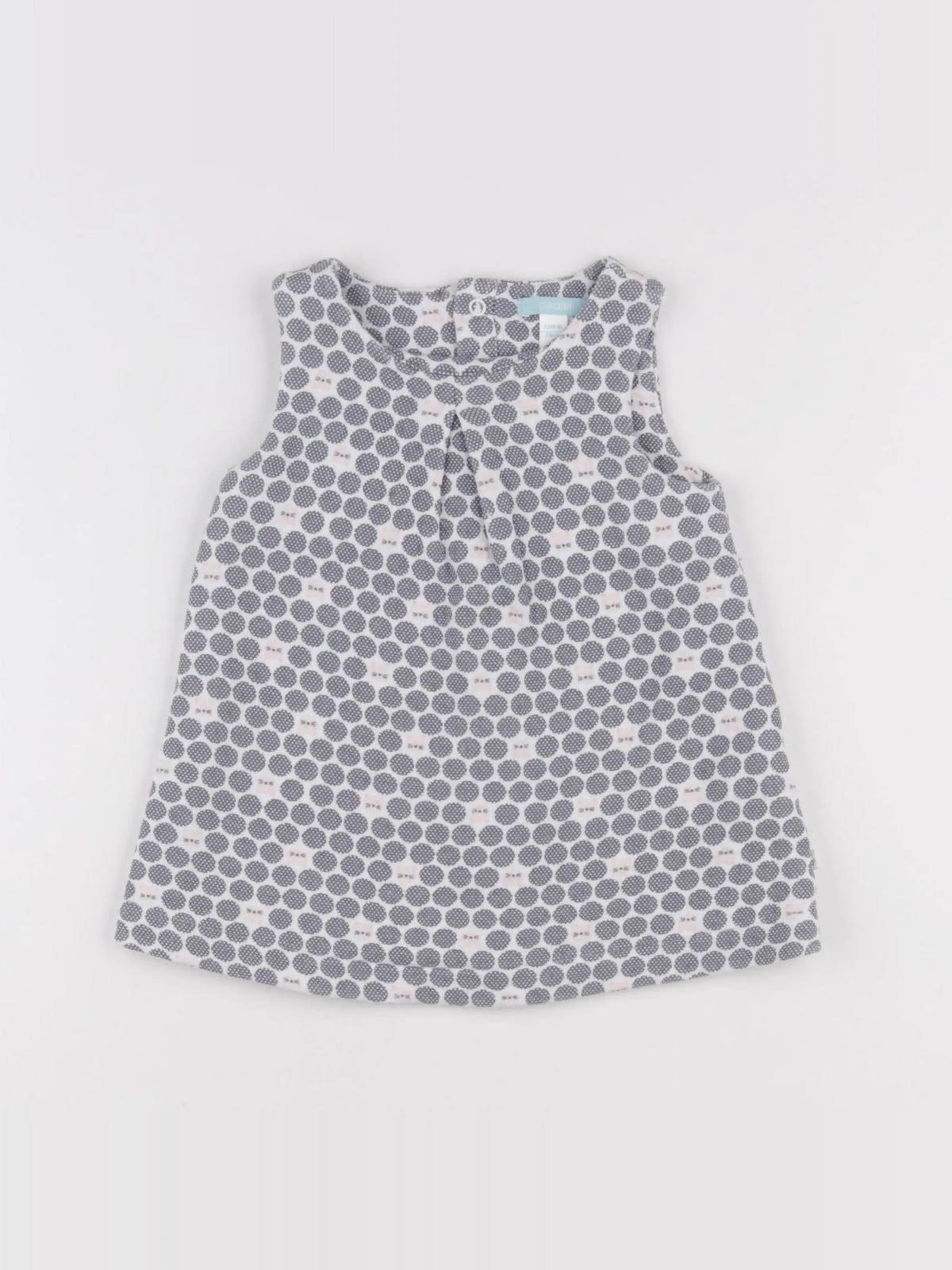 Obaïbi - robe blanc, bleu - 12 mois