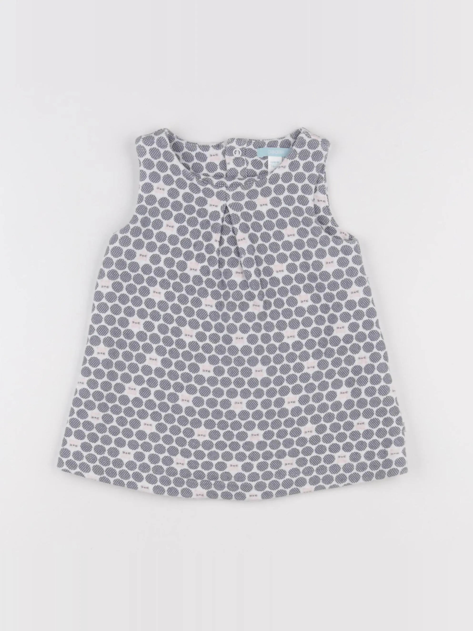 Obaïbi - robe blanc, bleu - 12 mois