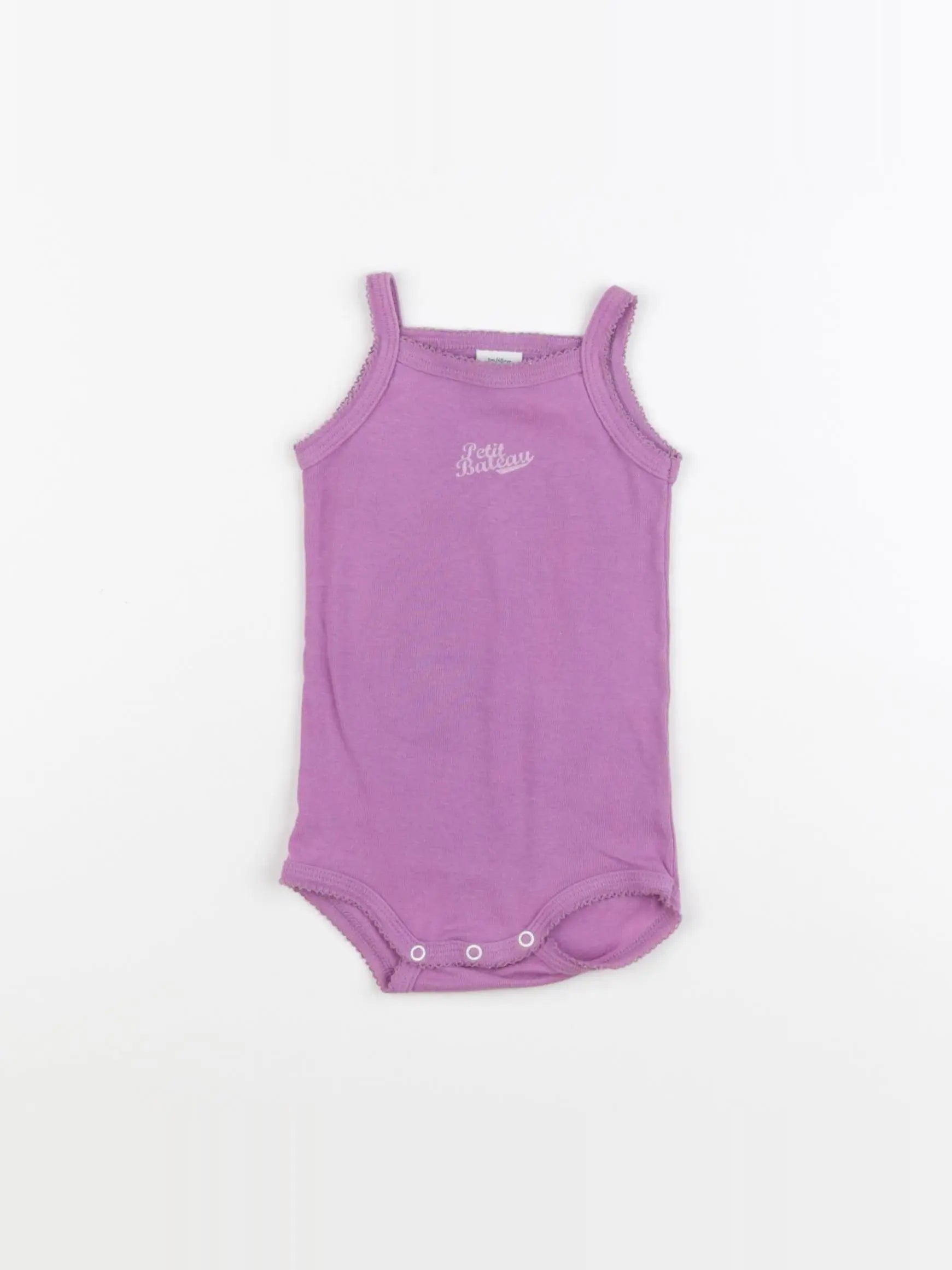 Petit Bateau - body violet - 3 mois