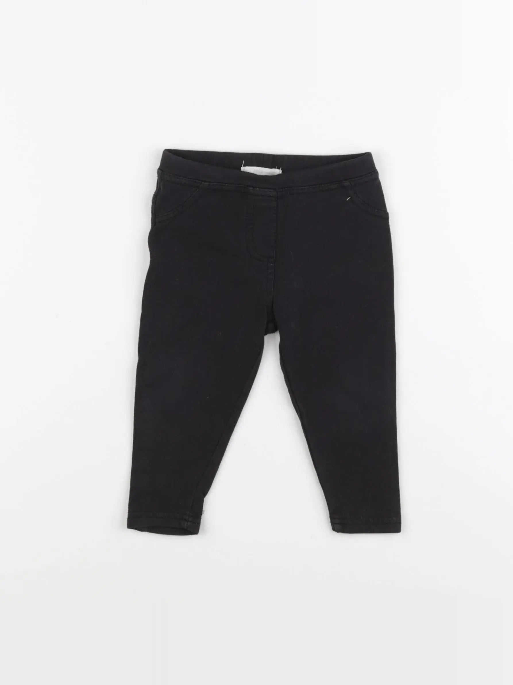 Mango - jegging noir - 9/12 mois