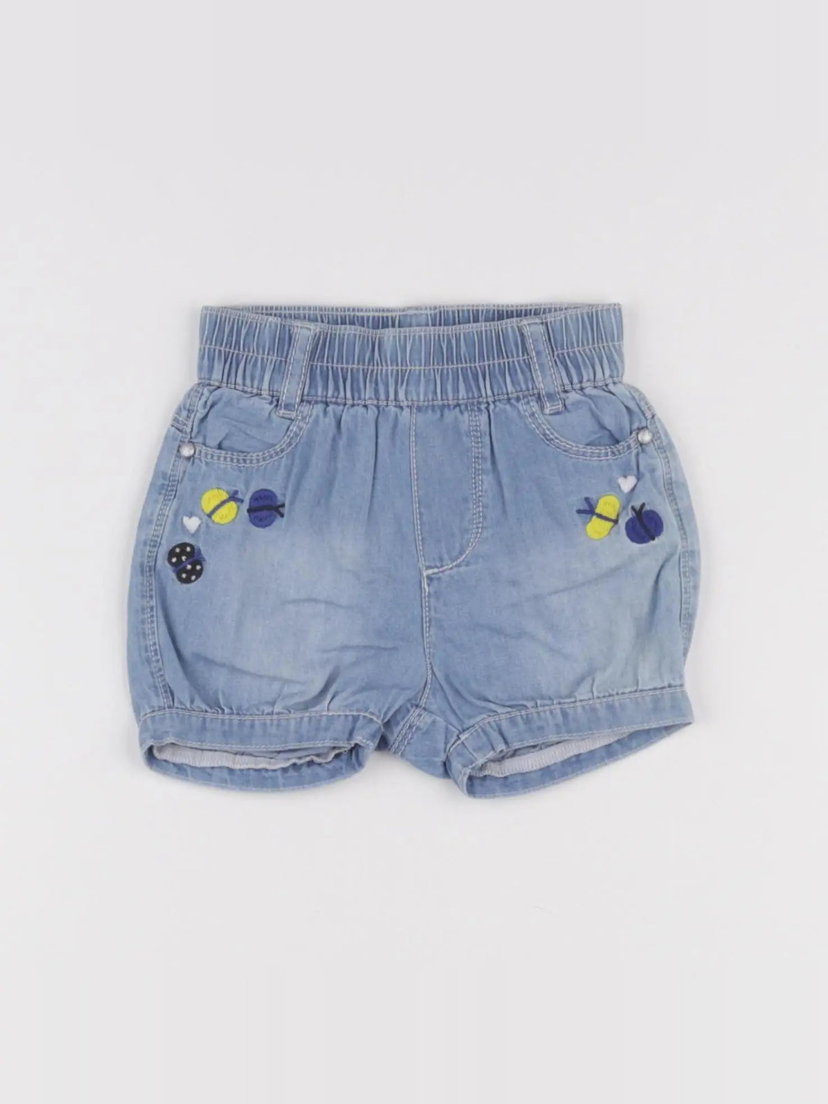 Catimini - short bleu - 6 mois